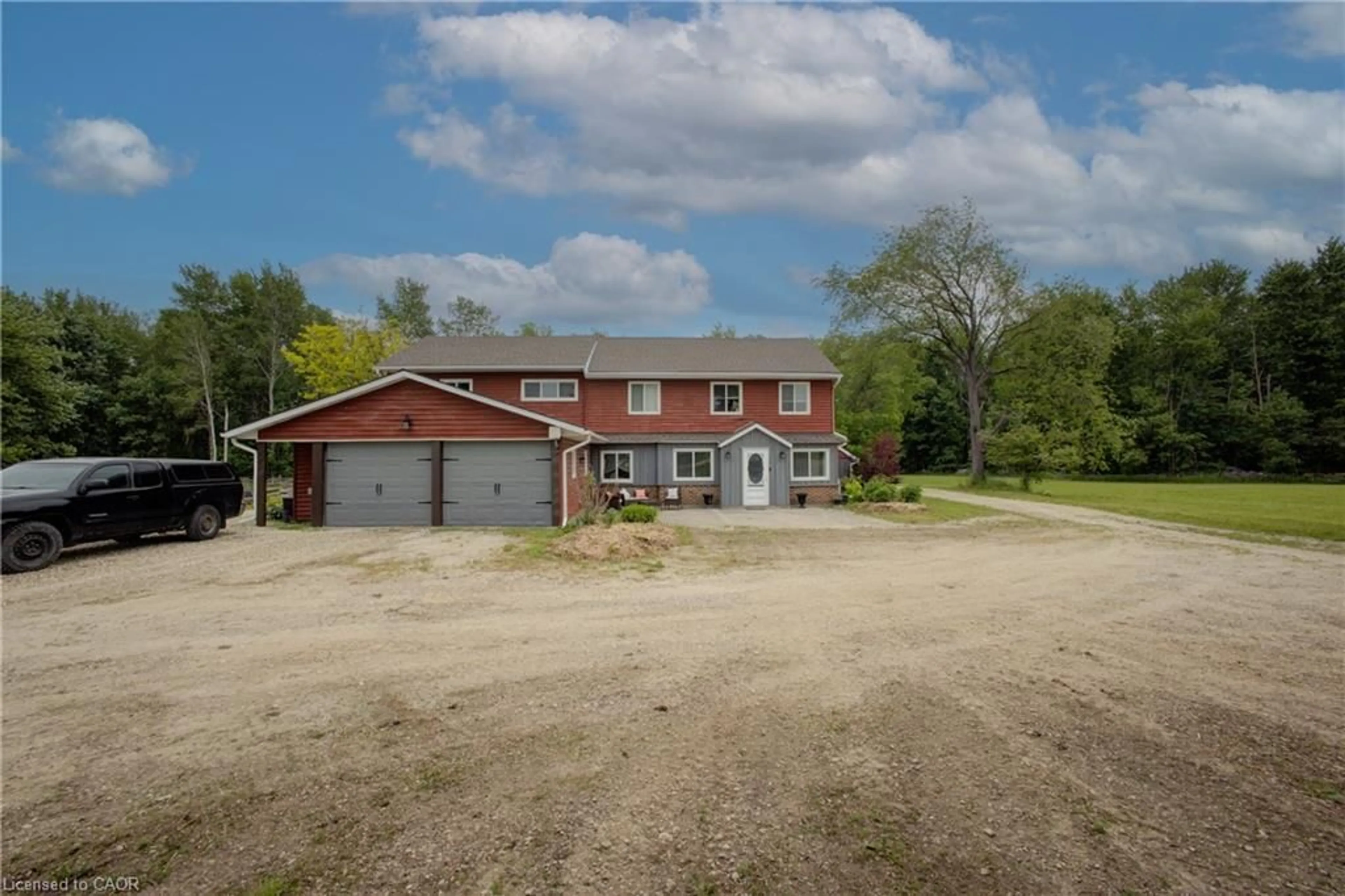 A pic from outside/outdoor area/front of a property/back of a property/a pic from drone, building for 89482 Belmore Line, Wroxeter Ontario N0G 2X0