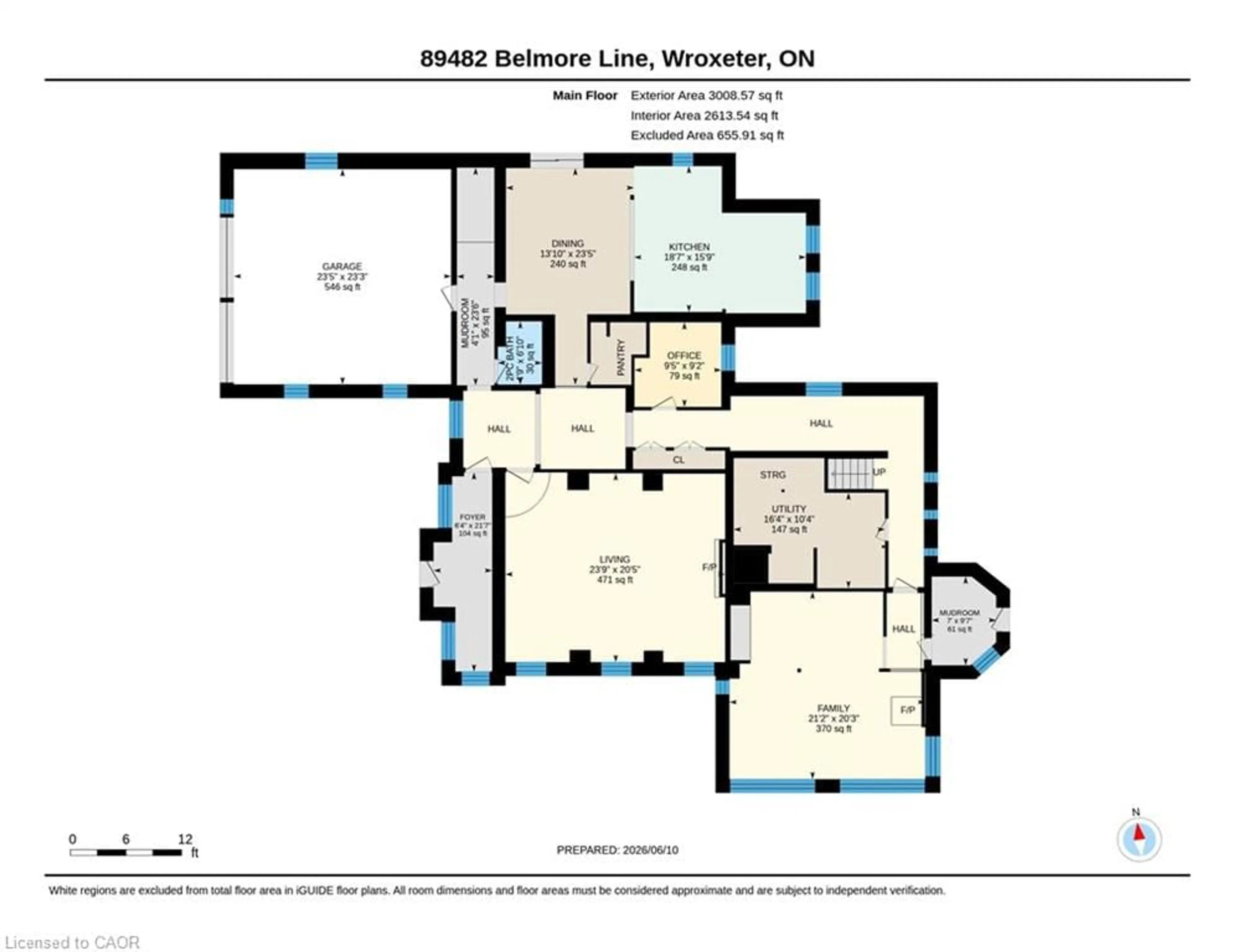 Floor plan for 89482 Belmore Line, Wroxeter Ontario N0G 2X0