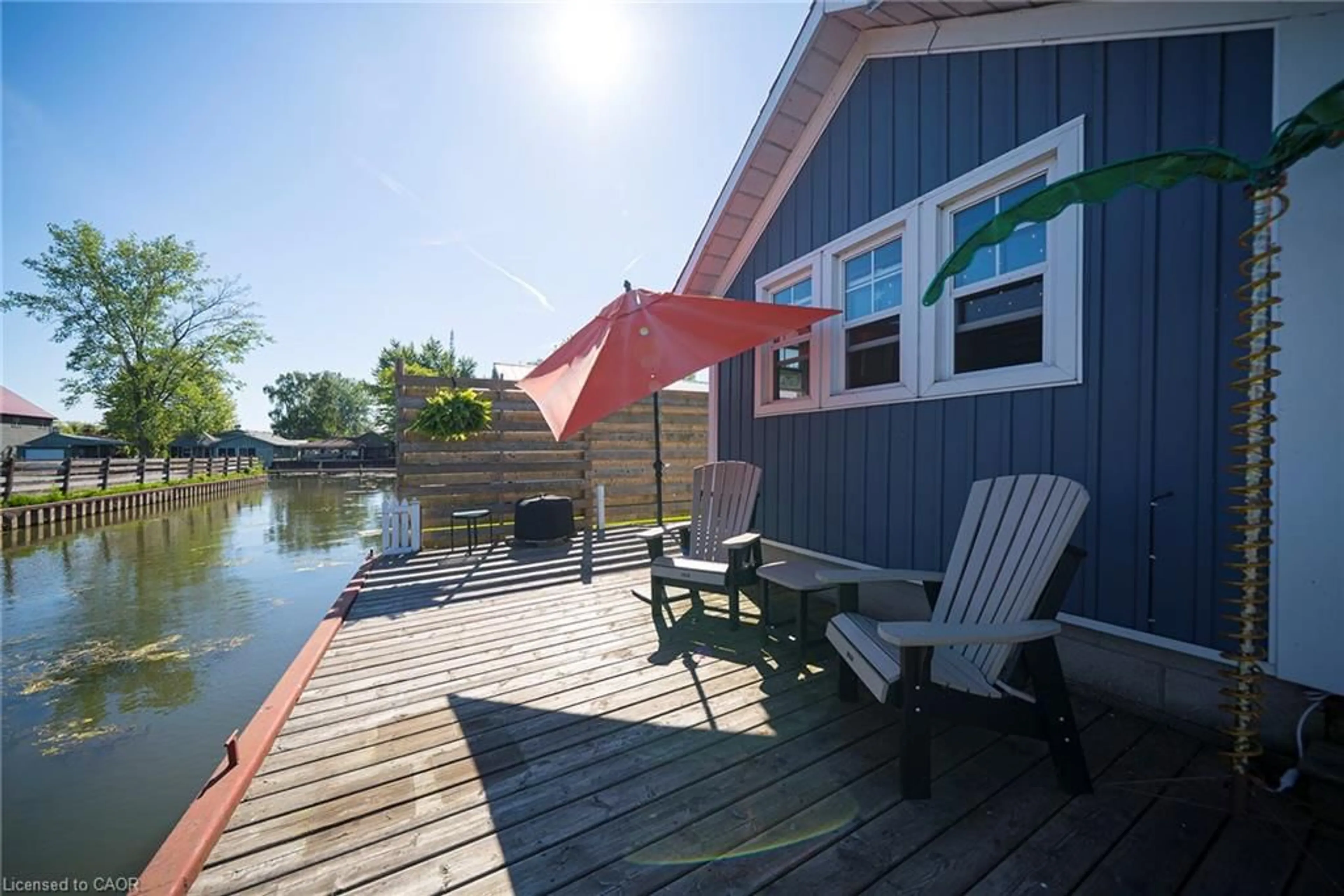 Patio, water/lake/river/ocean view for 44 Erie Blvd, Long Point Ontario N0E 1M0