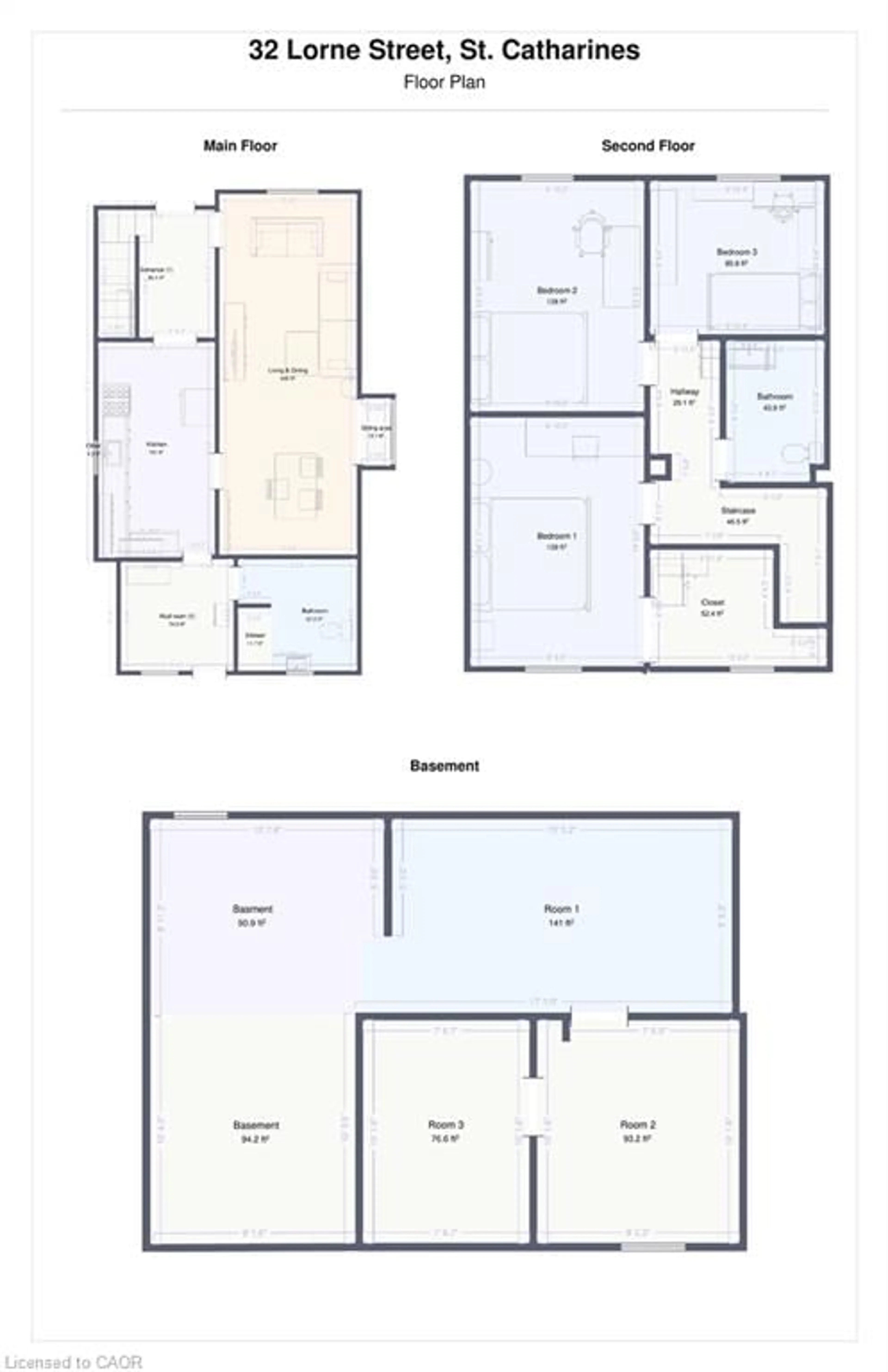 Floor plan for 32 Lorne St, St. Catharines Ontario L2P 3C7