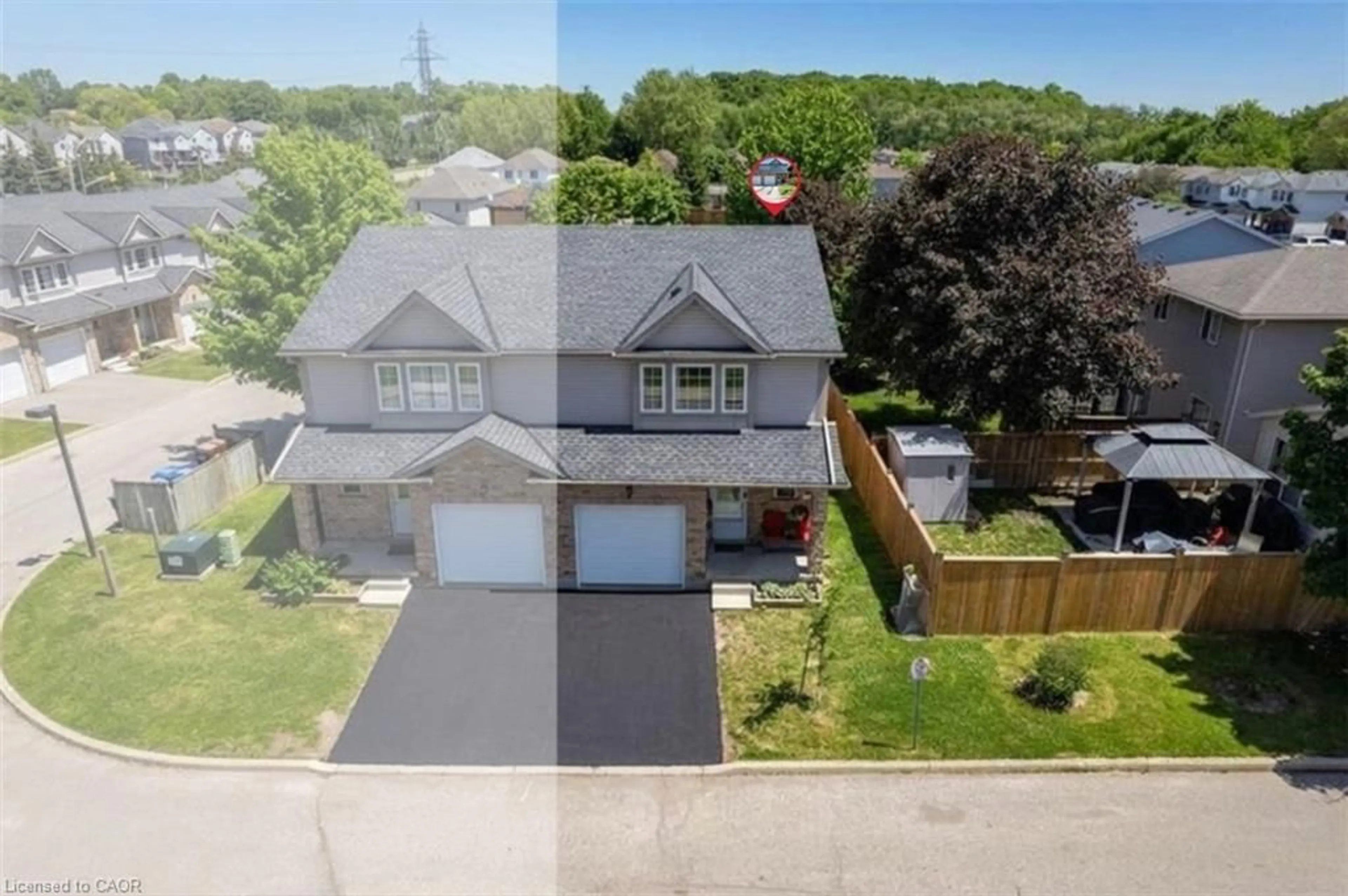 A pic from outside/outdoor area/front of a property/back of a property/a pic from drone, street for 84 Westmeadow Dr #1, Kitchener Ontario N2N 3P1