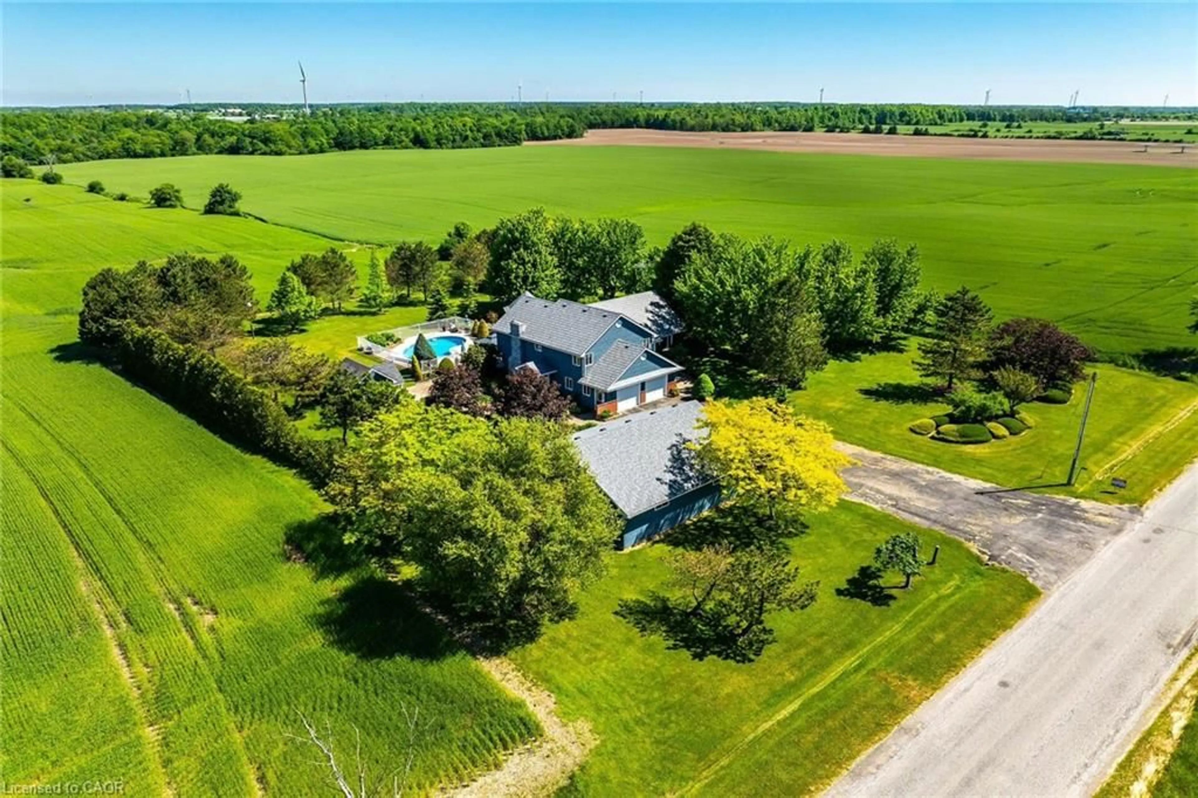 A pic from outside/outdoor area/front of a property/back of a property/a pic from drone, unknown for 235 Concession 4 Rd, Fisherville Ontario N0A 1G0