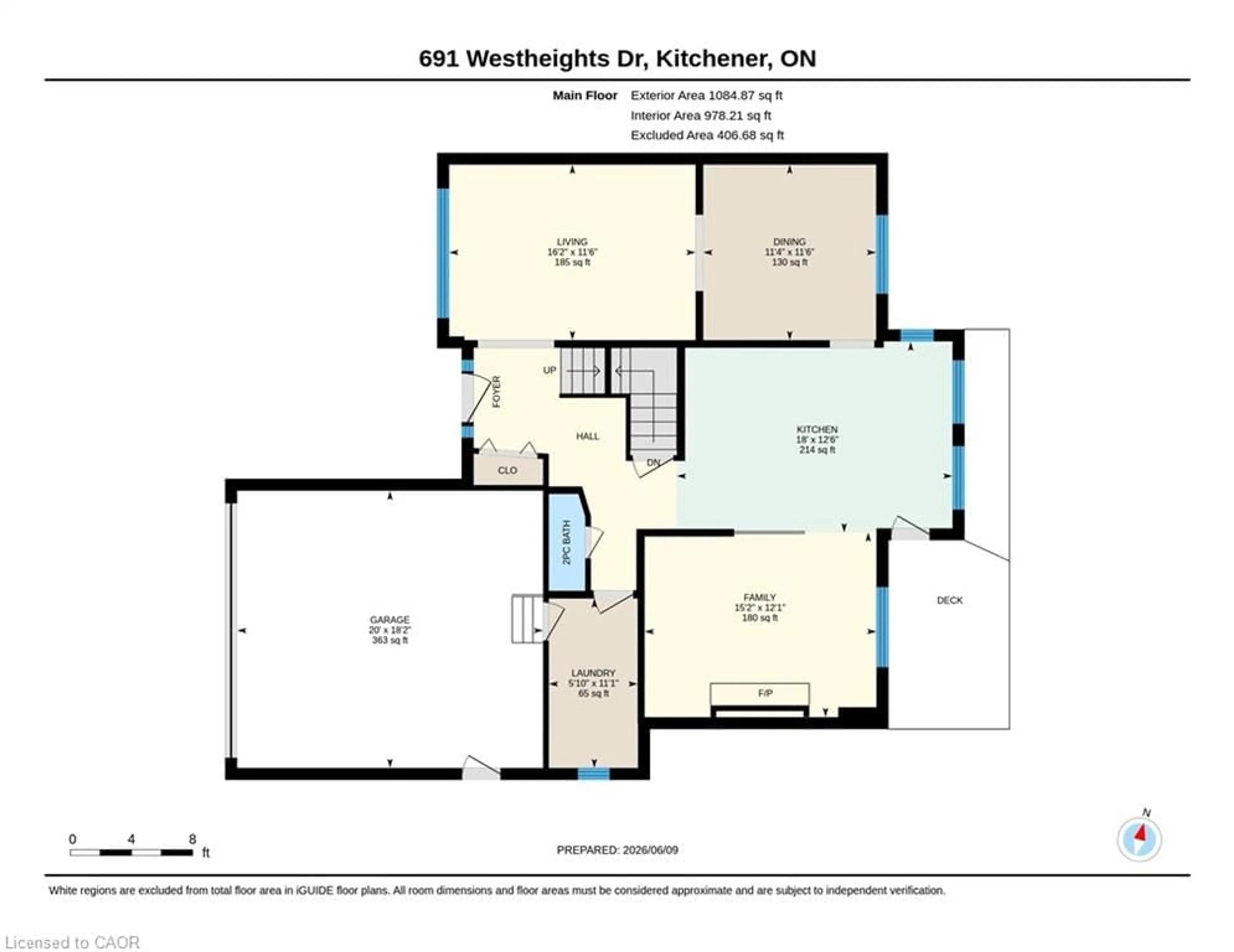 Floor plan for 691 Westheights Dr, Kitchener Ontario N2N 2Z6