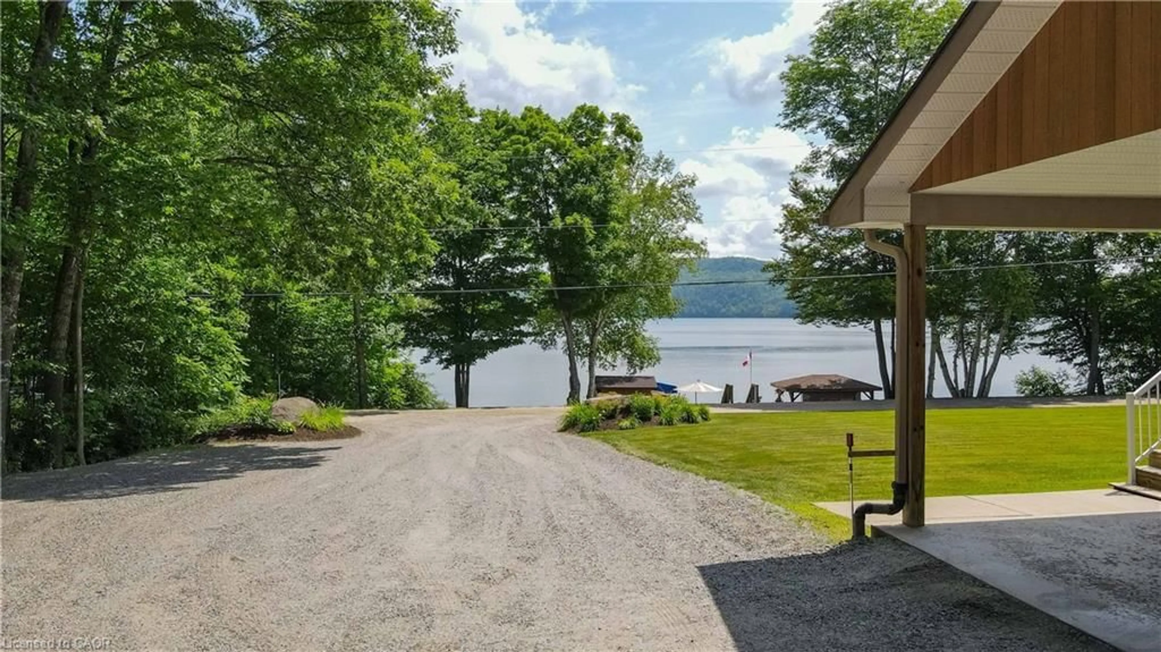 Patio, water/lake/river/ocean view for 165 Lakeshore Dr, Combermere Ontario K0J 1L0