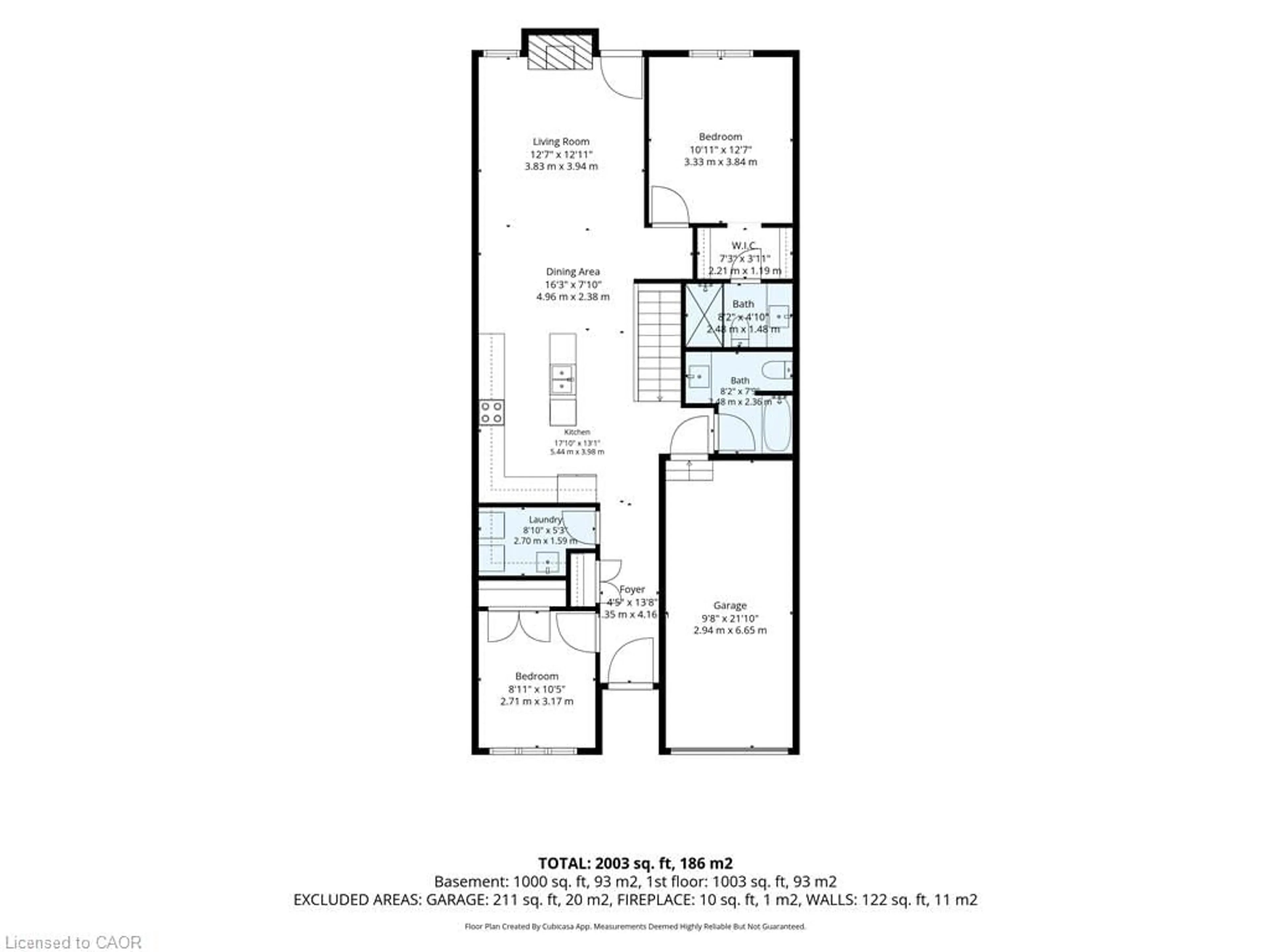 Floor plan for 194 Donly Dr #3, Simcoe Ontario N3Y 0C6