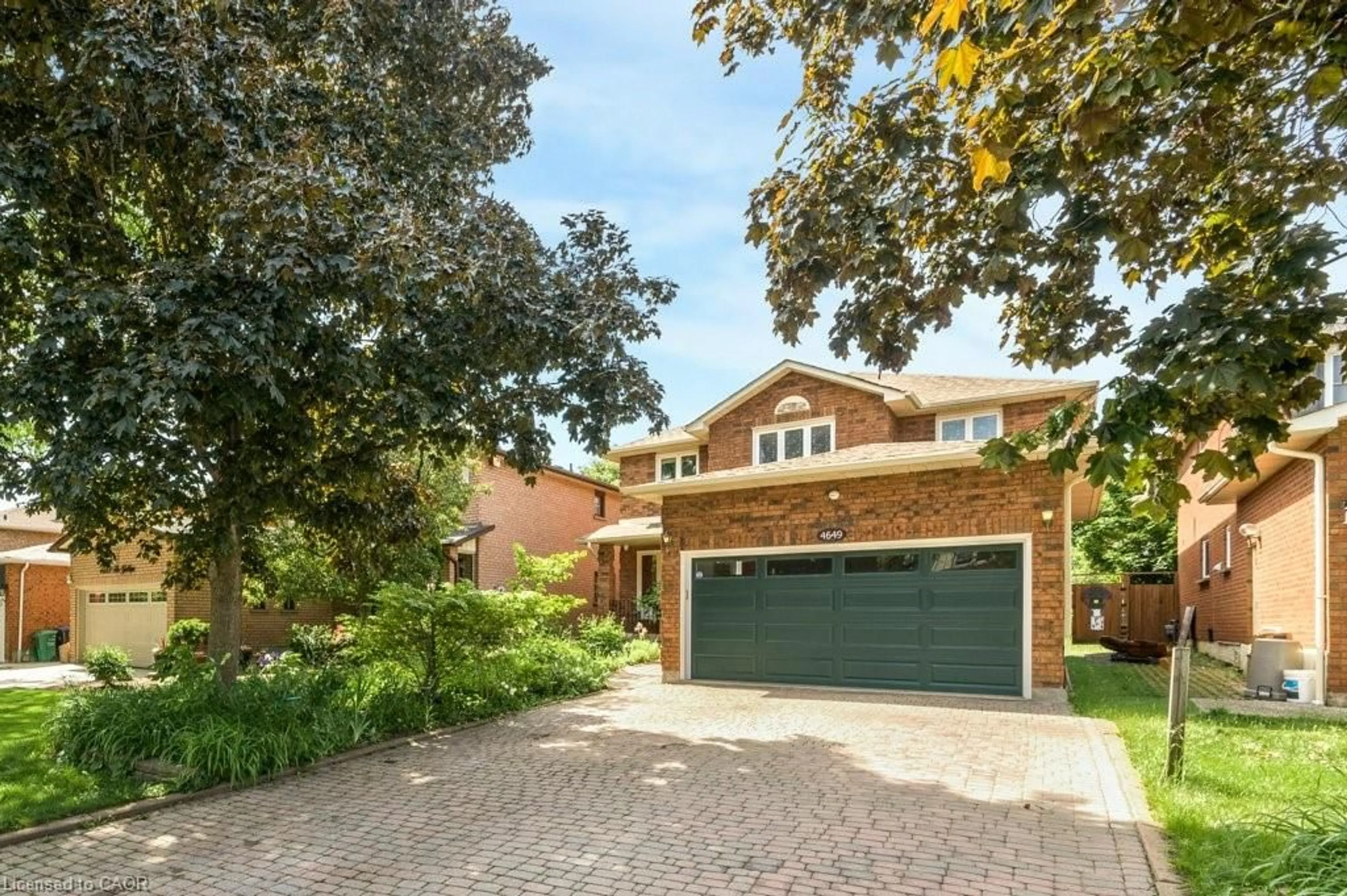 Home with brick exterior material, street for 4649 The Gallops, Mississauga Ontario L5M 3A5