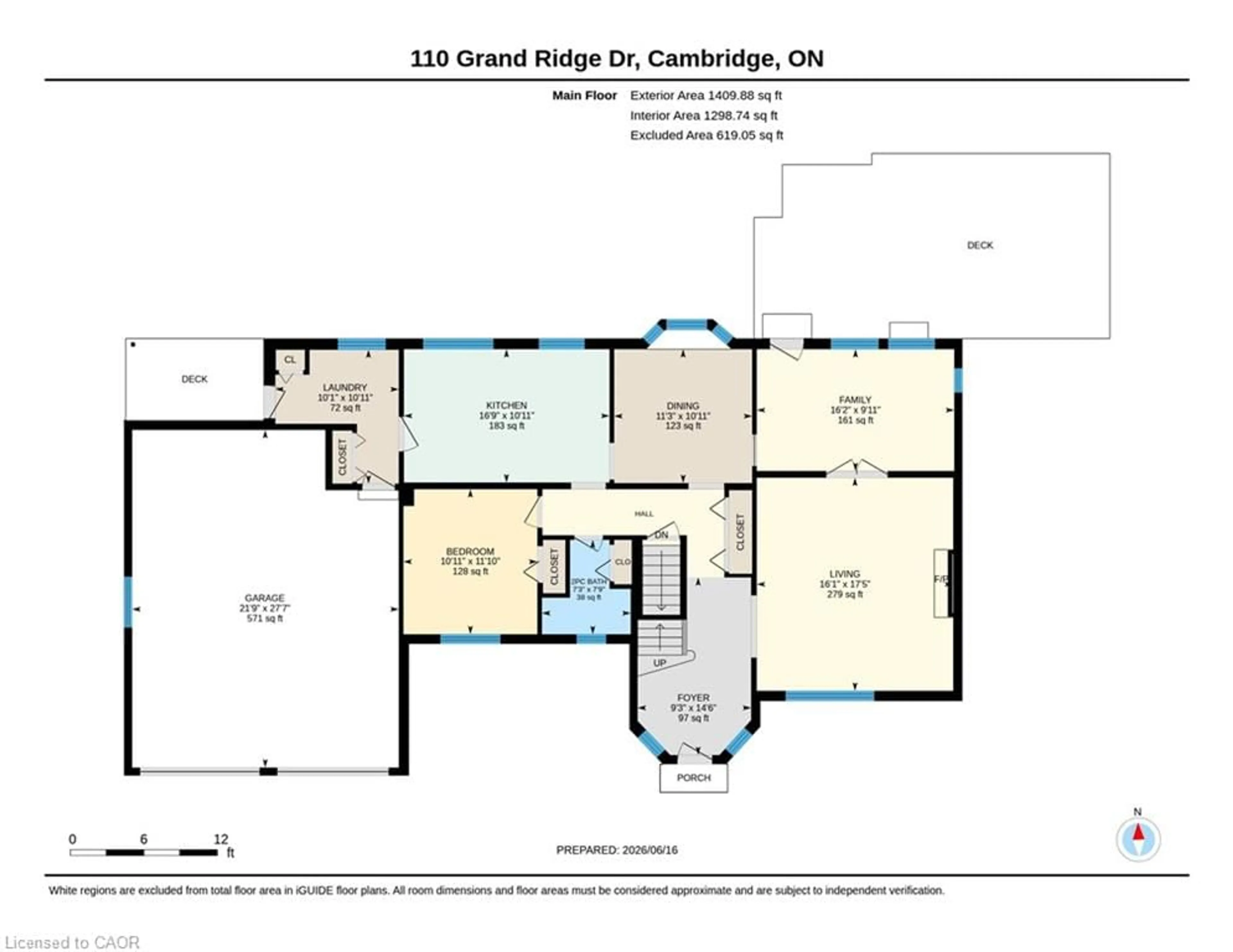 Floor plan for 110 Grand Ridge Dr, Cambridge Ontario N1S 4E4