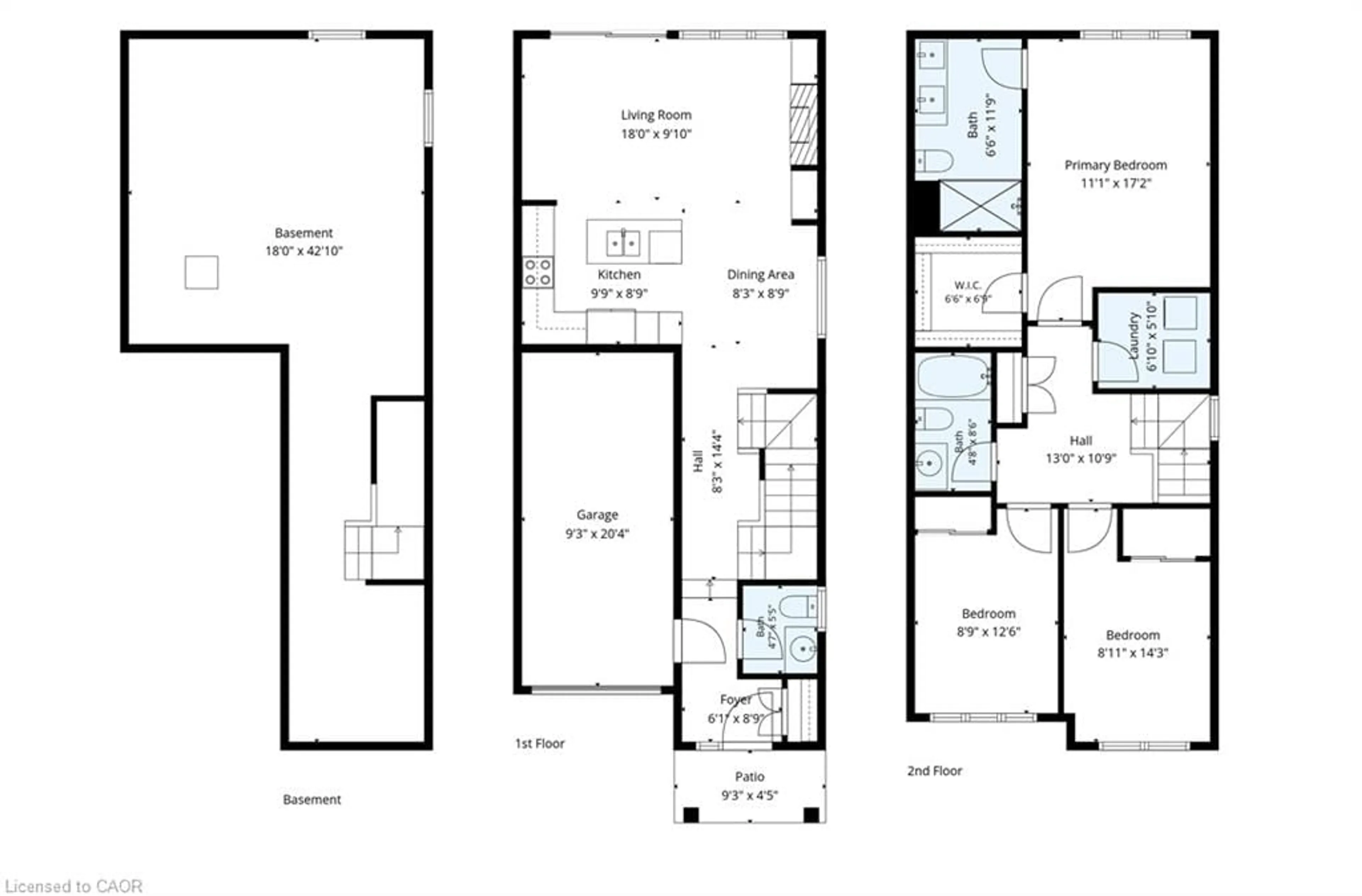 Floor plan for 55 Pelican Lane, Hamilton Ontario L8K 0A4