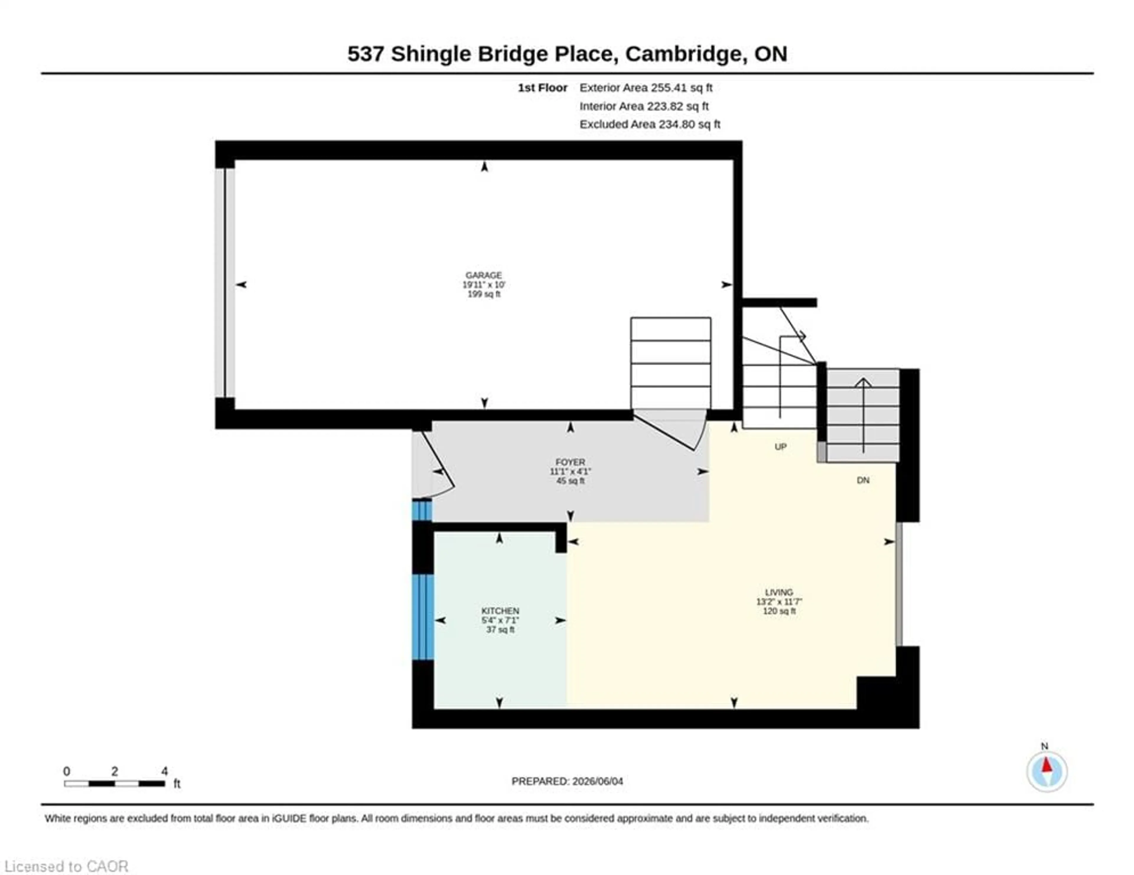 Floor plan for 537 Shingle Bridge Pl, Cambridge Ontario N3H 5C4