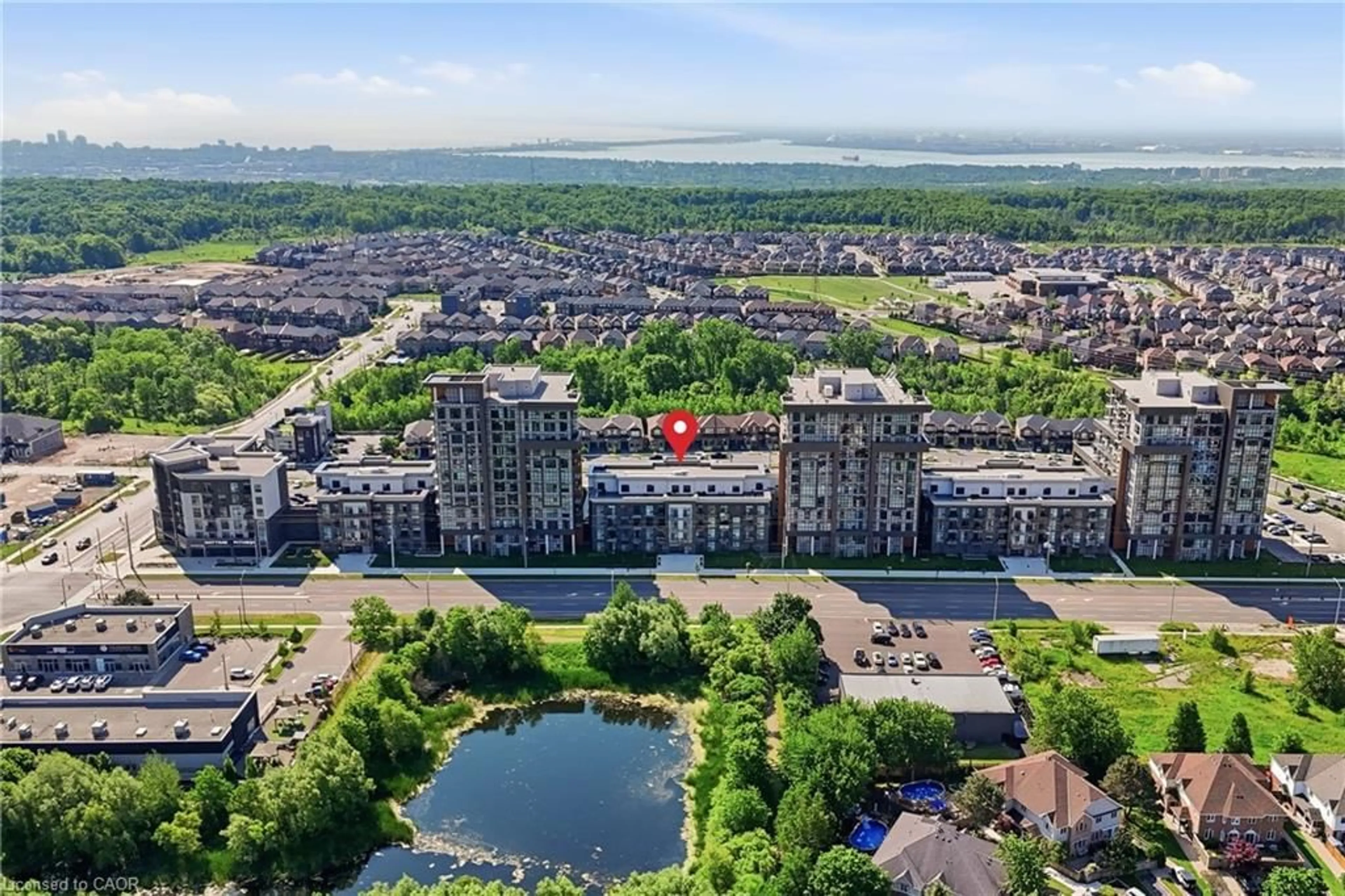 A pic from outside/outdoor area/front of a property/back of a property/a pic from drone, water/lake/river/ocean view for 460 Dundas St #216, Waterdown Ontario L8B 2A5