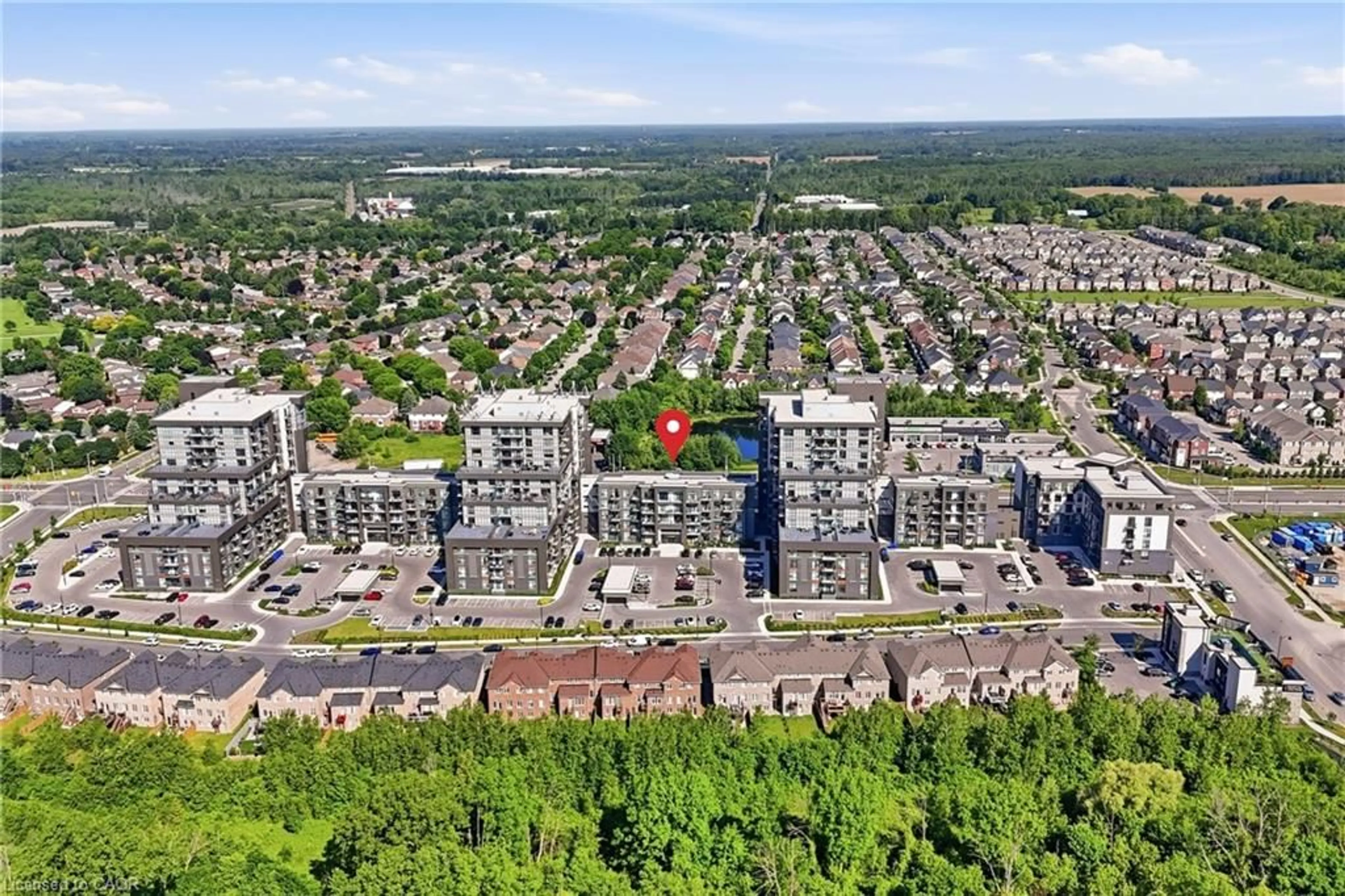A pic from outside/outdoor area/front of a property/back of a property/a pic from drone, unknown for 460 Dundas St #216, Waterdown Ontario L8B 2A5