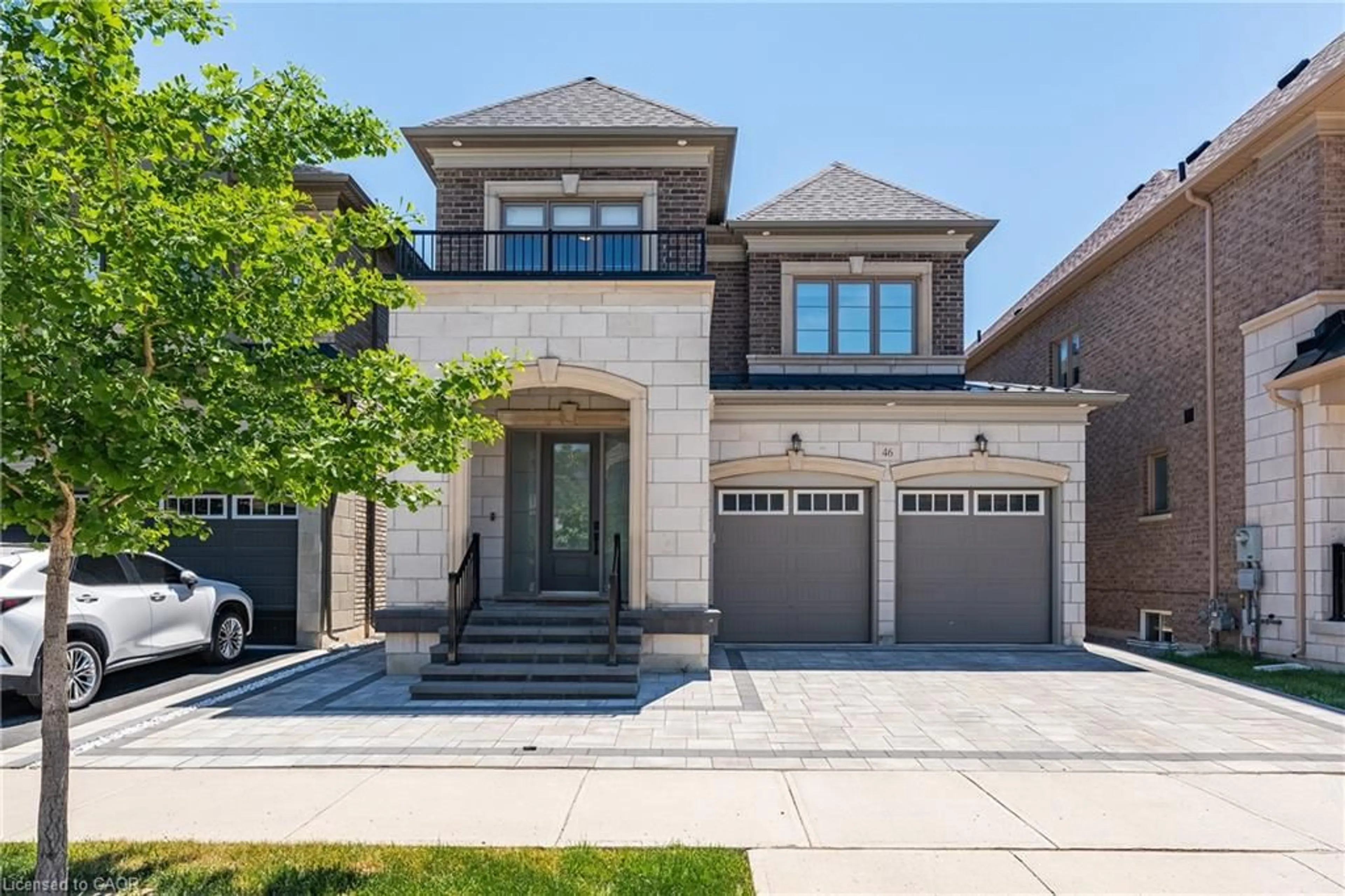 Home with brick exterior material, street for 46 Hallaran Rd, Oakville Ontario L6H 0Z8
