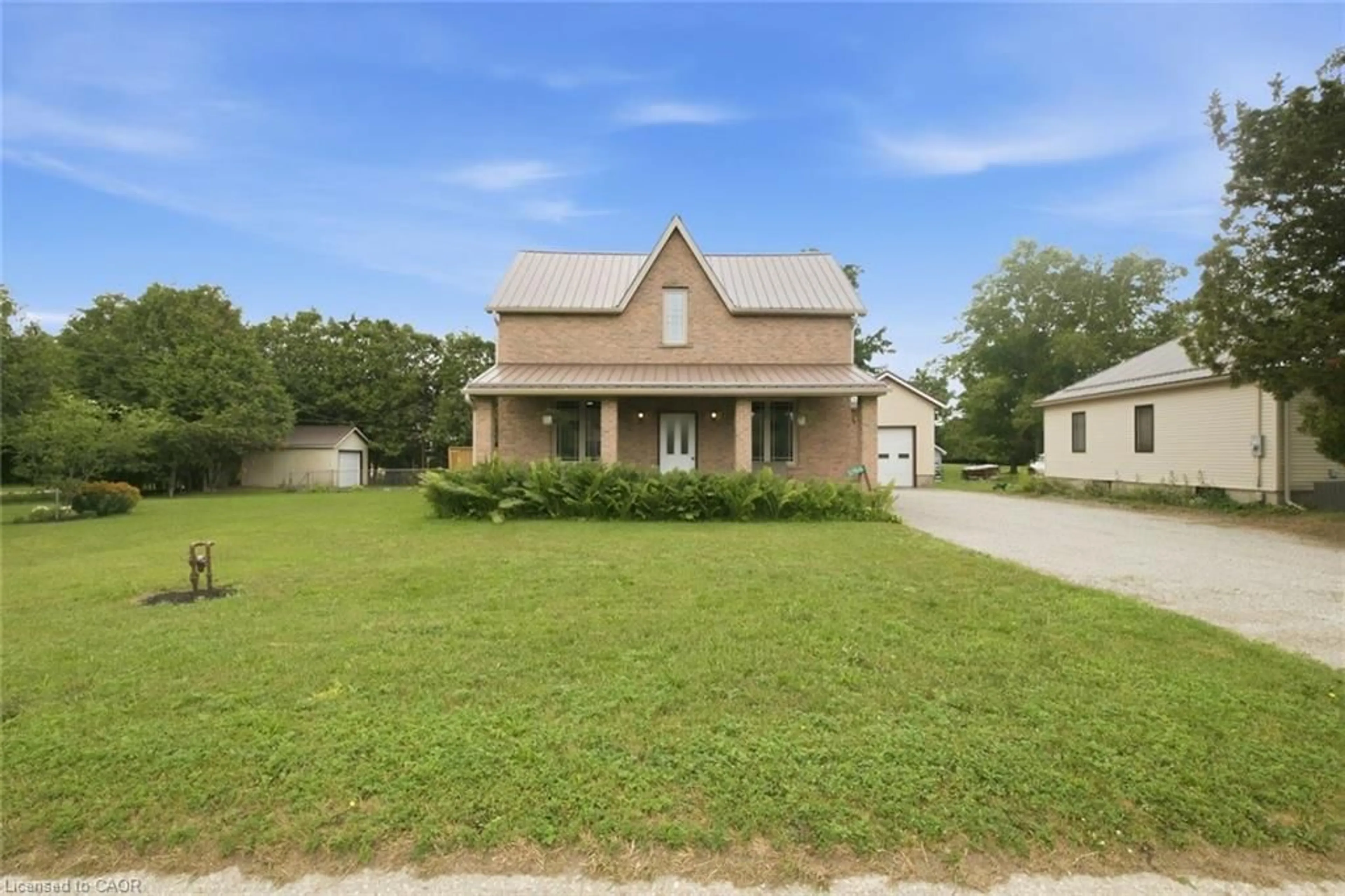 A pic from outside/outdoor area/front of a property/back of a property/a pic from drone, street for 3765 Teeterville Rd, Teeterville Ontario N0E 1S0