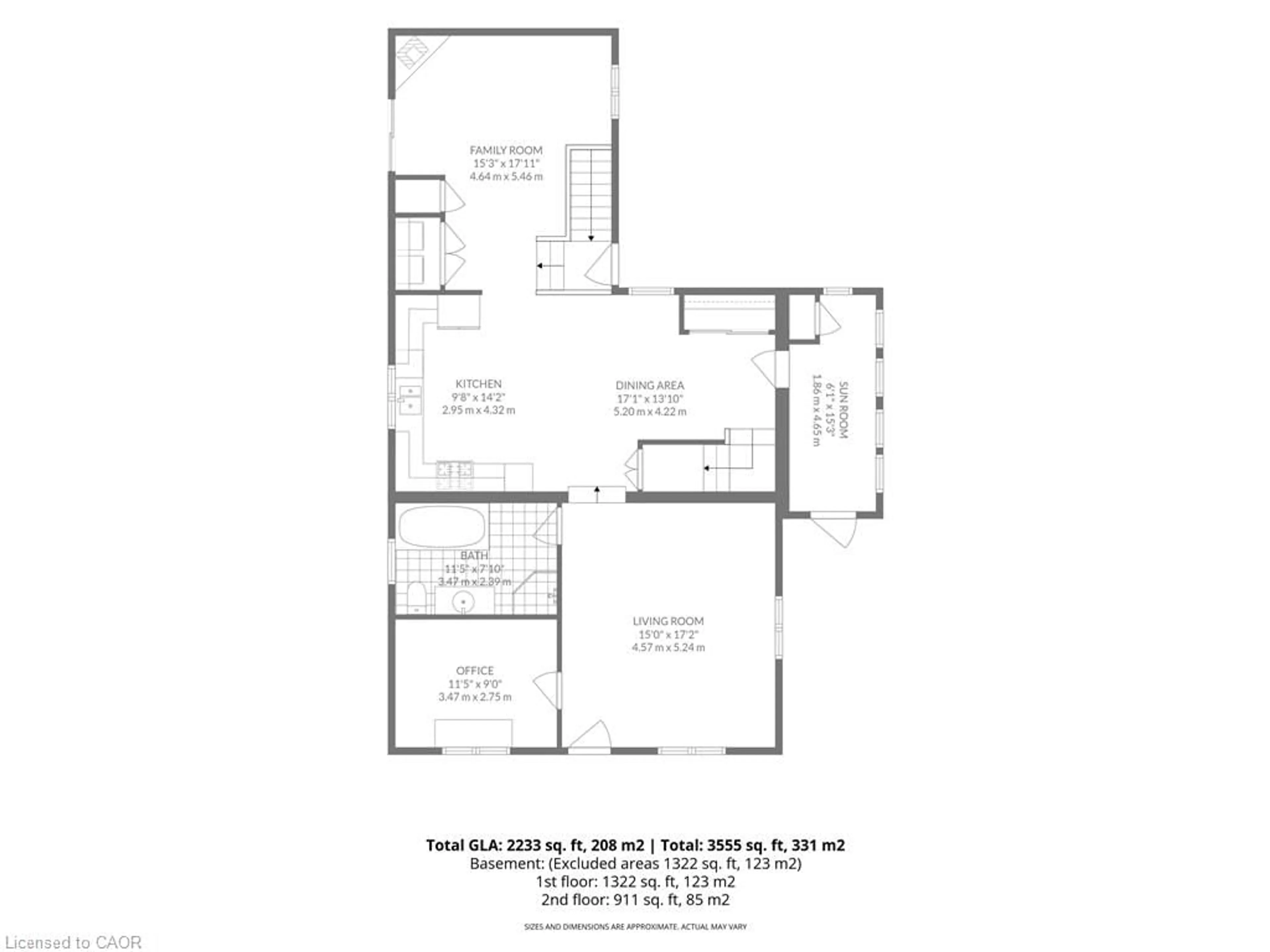 Floor plan for 3765 Teeterville Rd, Teeterville Ontario N0E 1S0