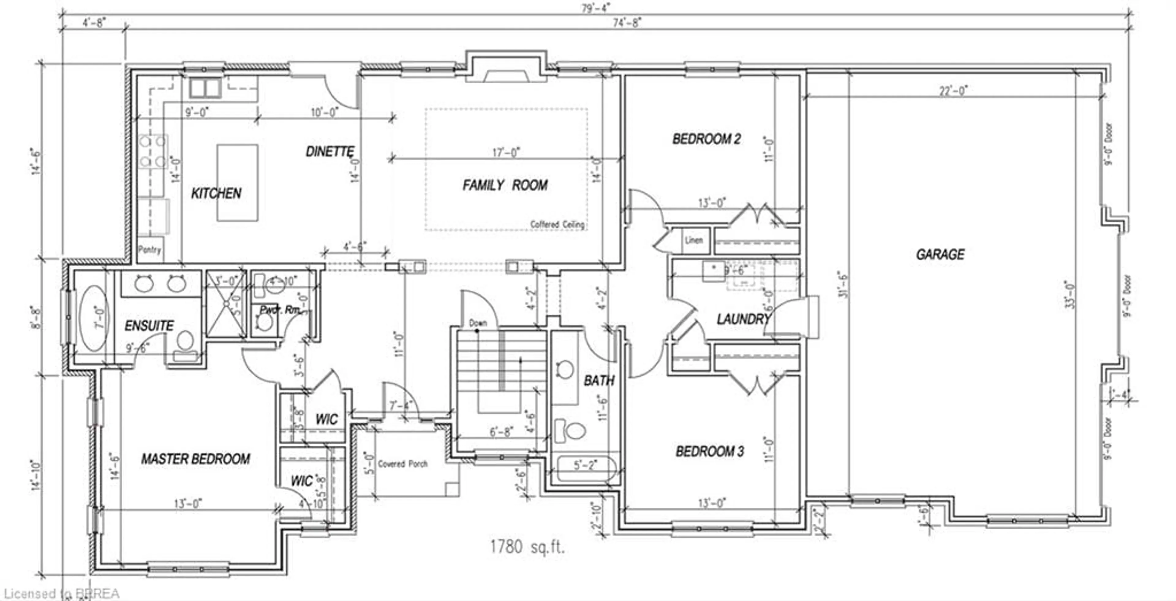Floor plan for LOT 24 Augustus St, Scotland Ontario N0E 1R0
