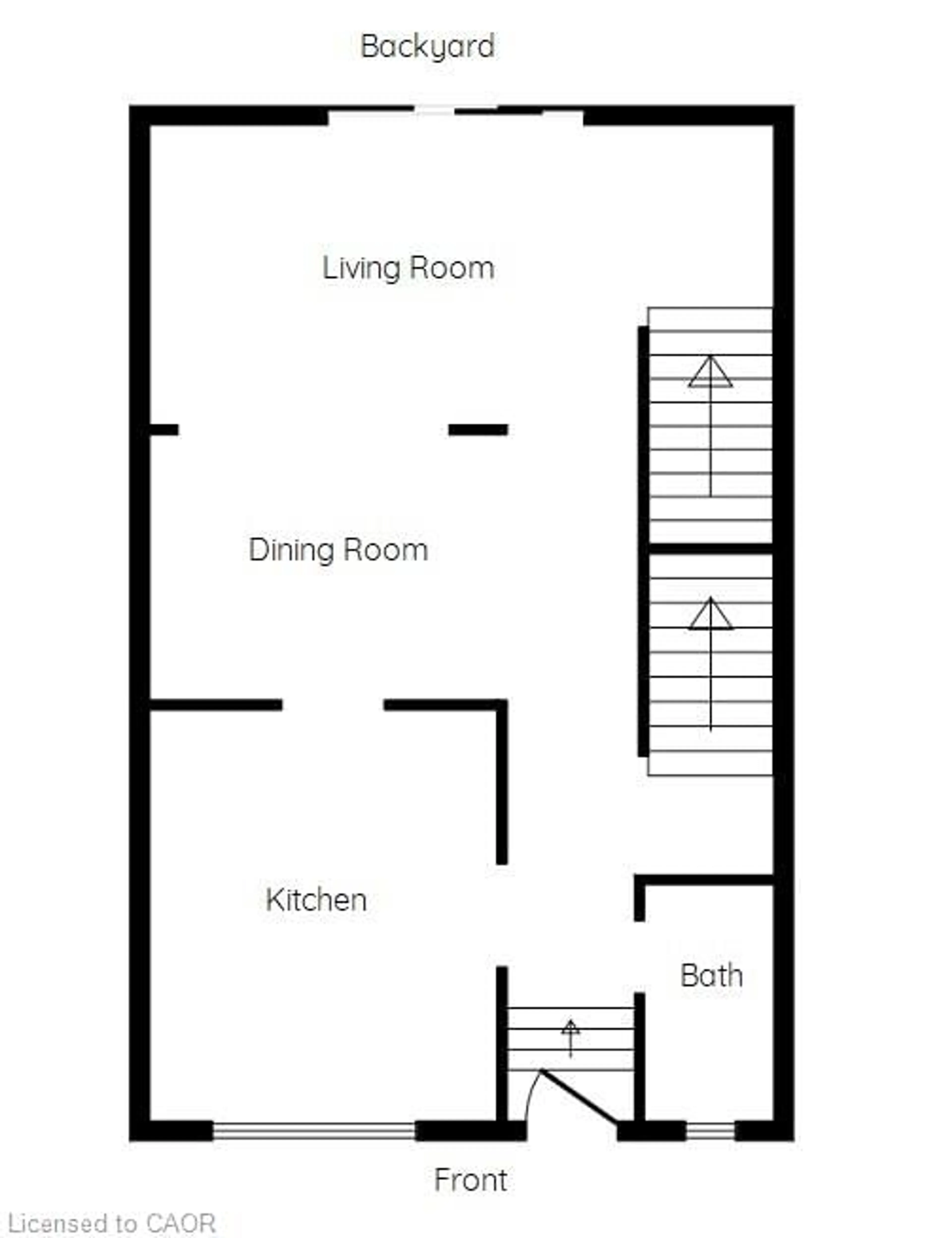 Floor plan for 1338 Upper Gage Ave #19, Hamilton Ontario L8W 1N2