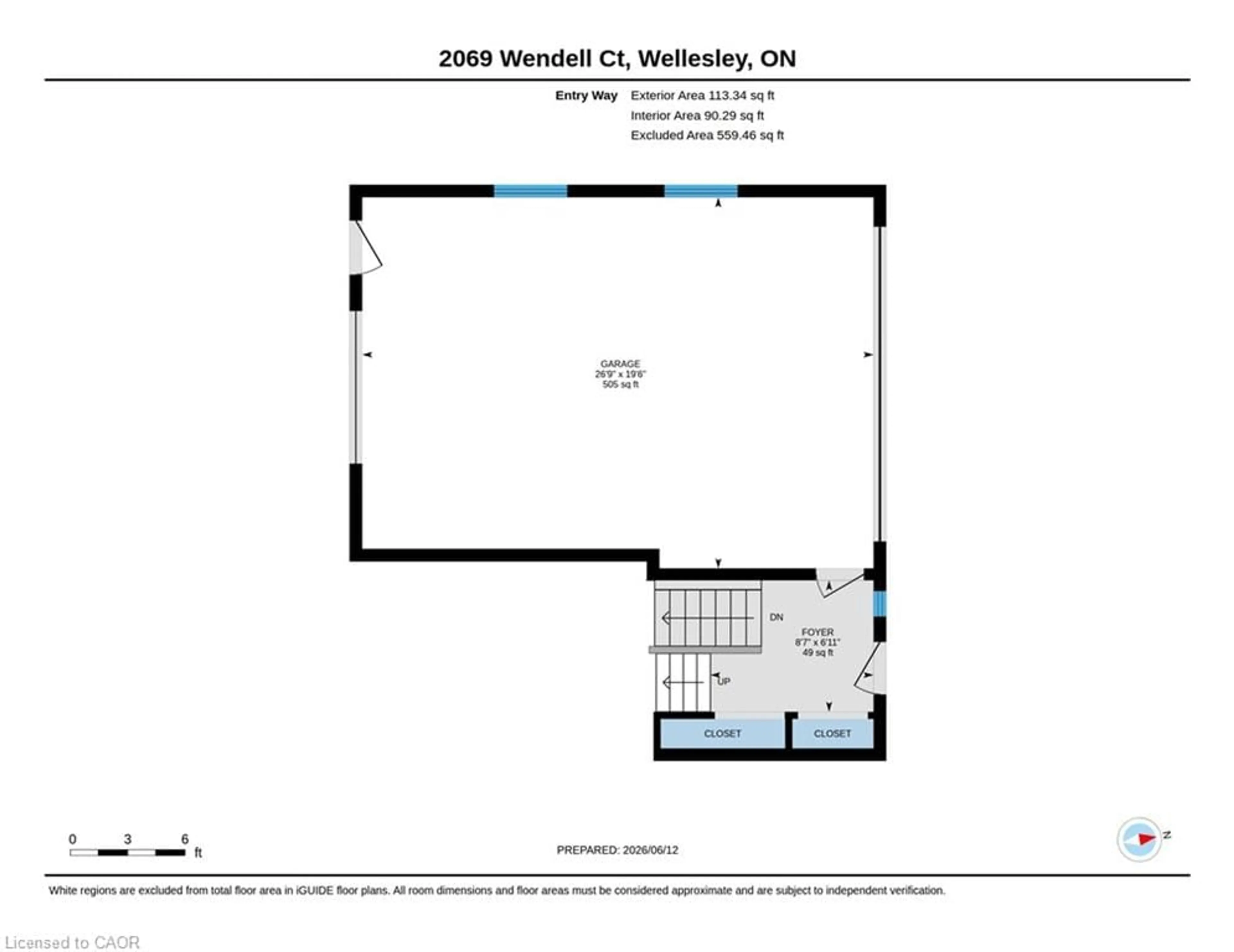 Floor plan for 2069 Wendell Crt, Wellesley Ontario N0B 2T0