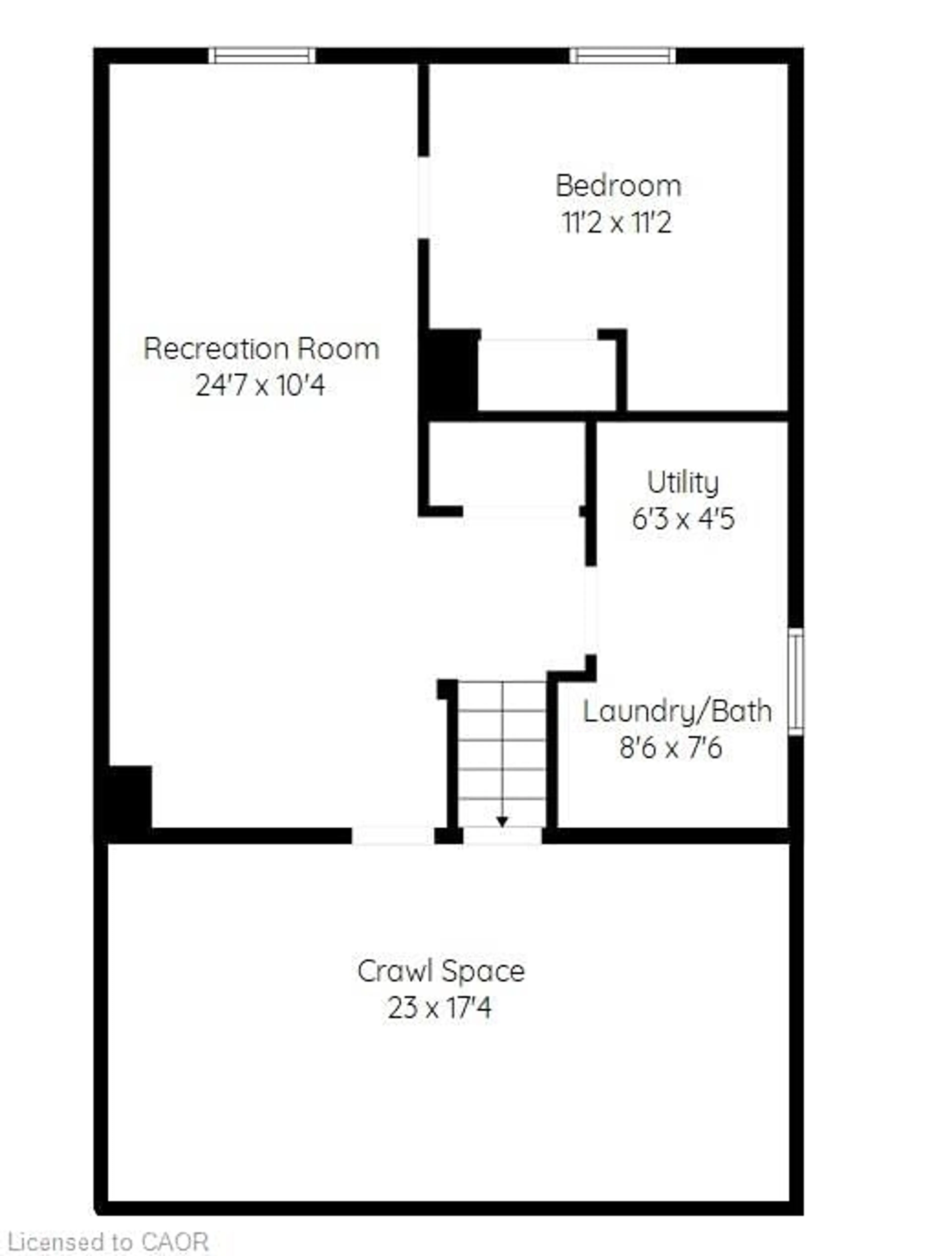 Floor plan for 47 Odessa St, Stoney Creek Ontario L8J 1A3