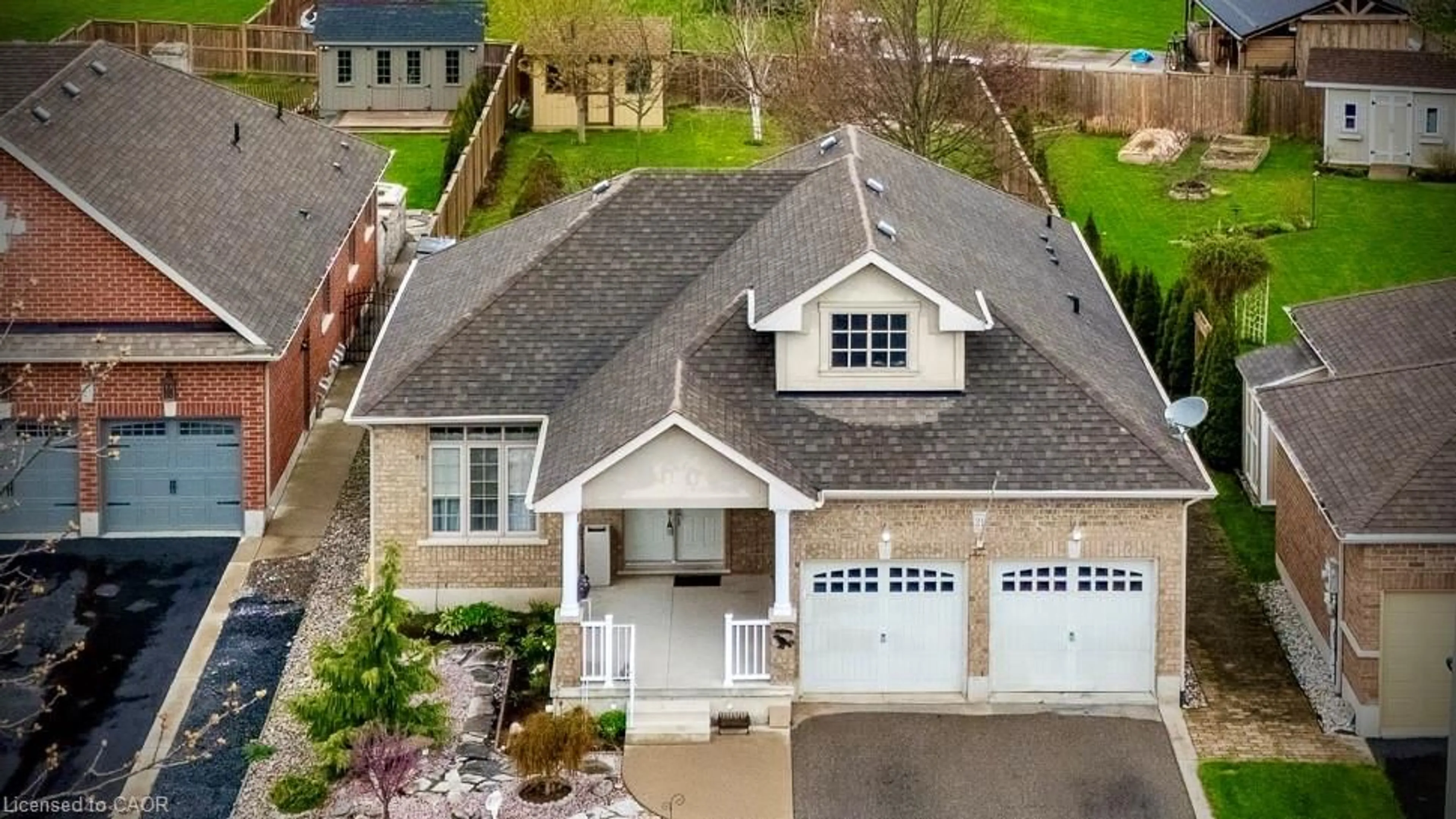 A pic from outside/outdoor area/front of a property/back of a property/a pic from drone, street for 21 Kelly Dr, Port Dover Ontario N0A 1N5