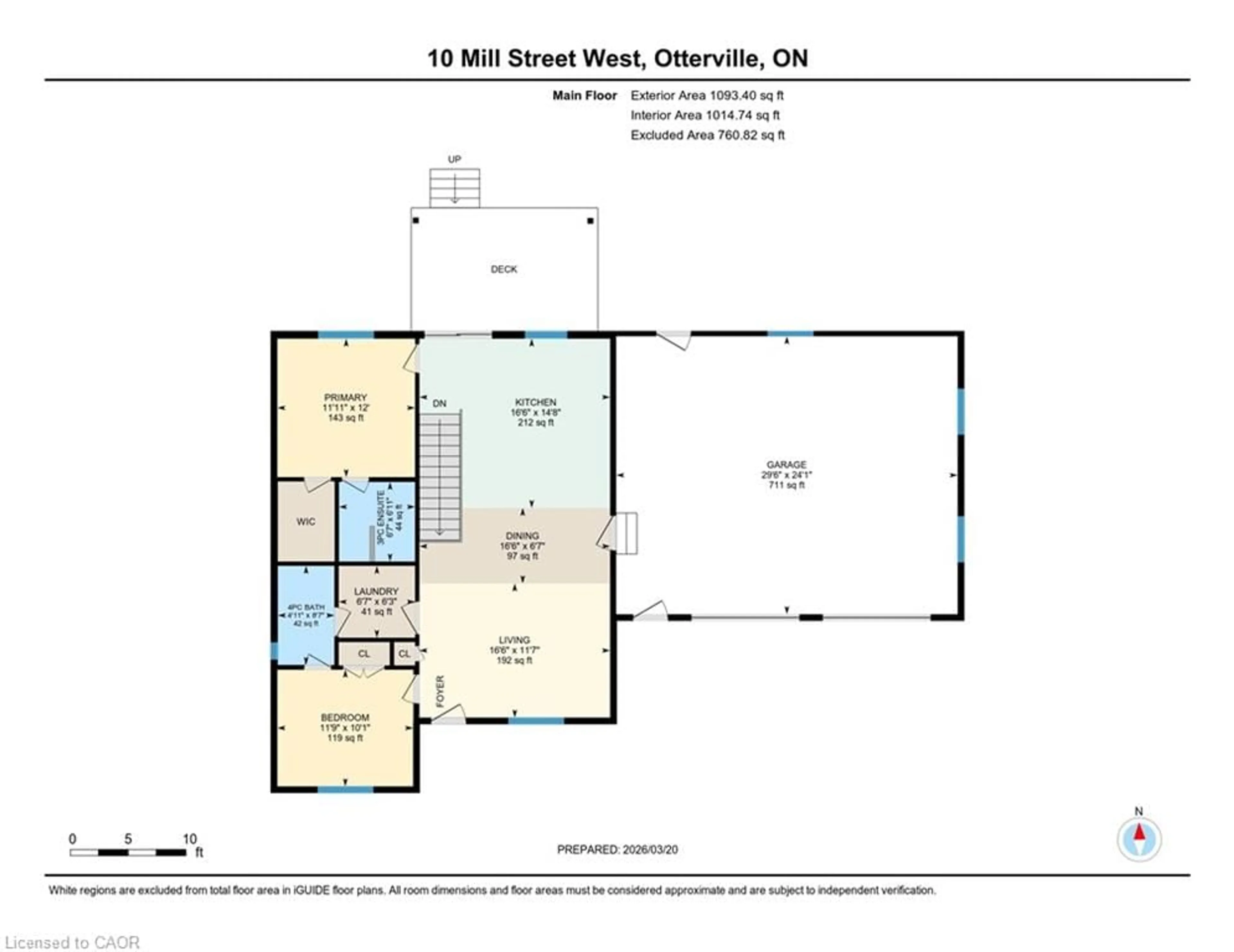 Floor plan for 10 Mill St, Otterville Ontario N0J 1R0