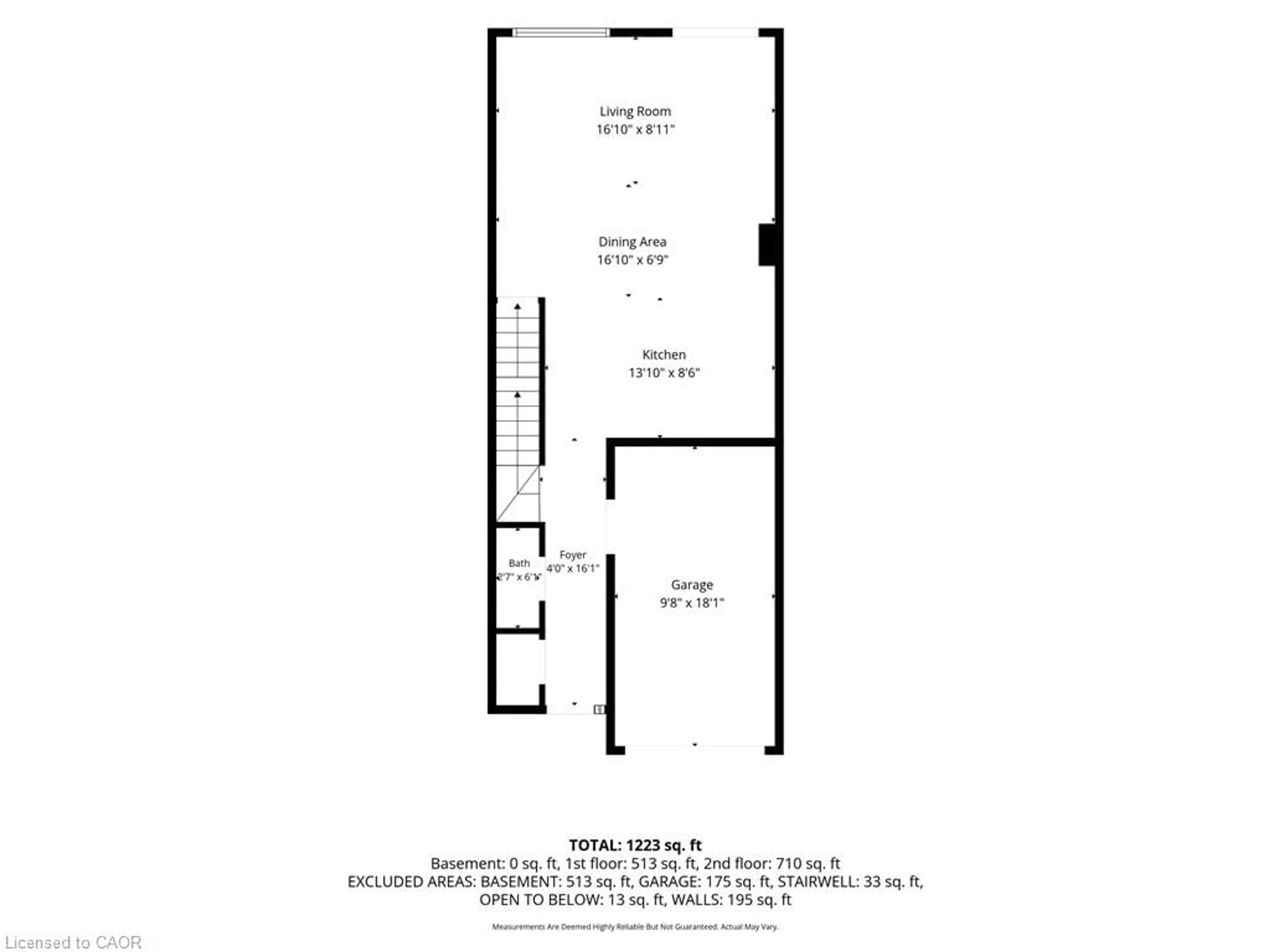 Floor plan for 160 Middleton St, Thamesford Ontario N0M 2M0