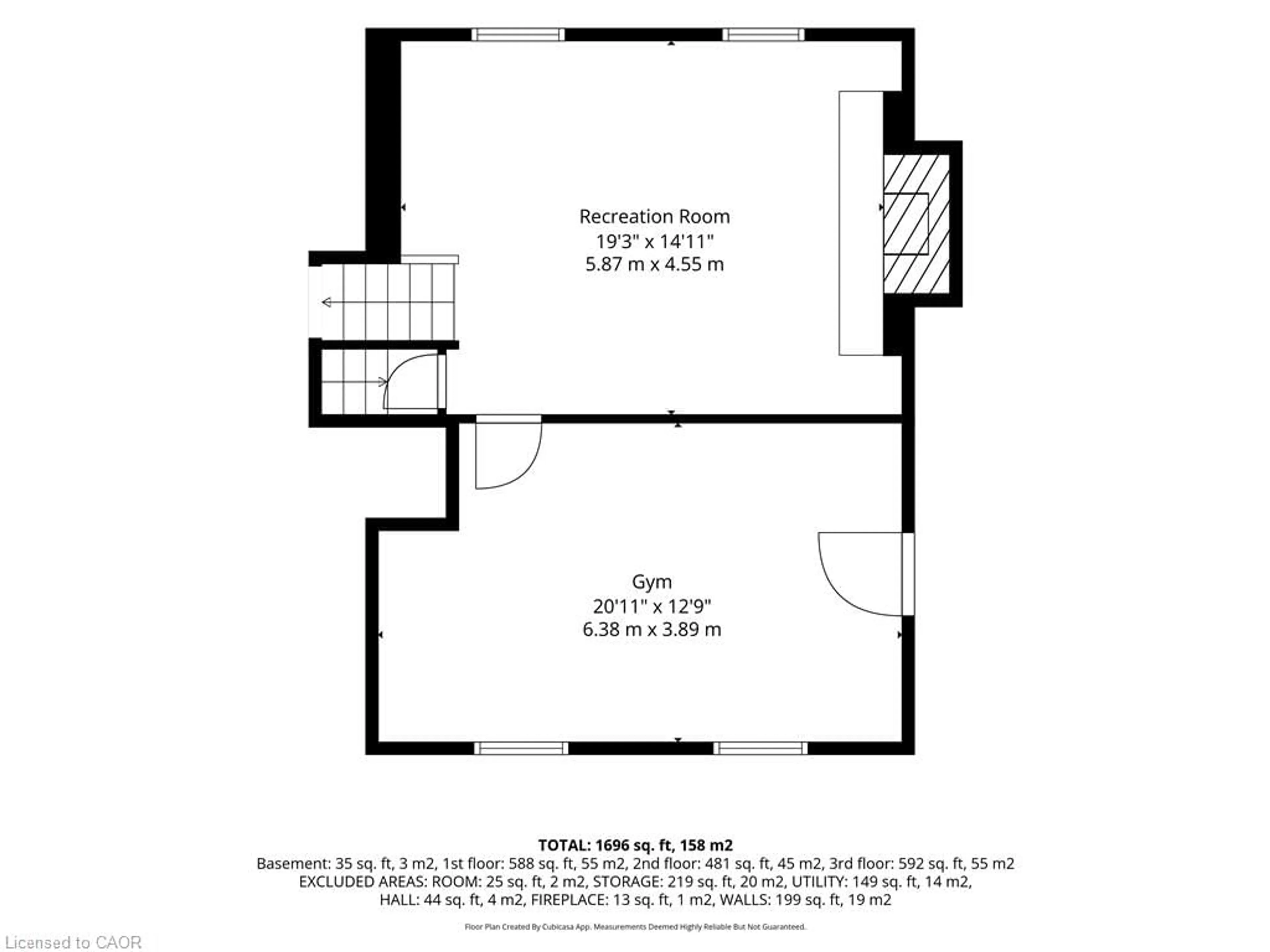 Floor plan for 6 Kelly Ave, Simcoe Ontario N3Y 4V5