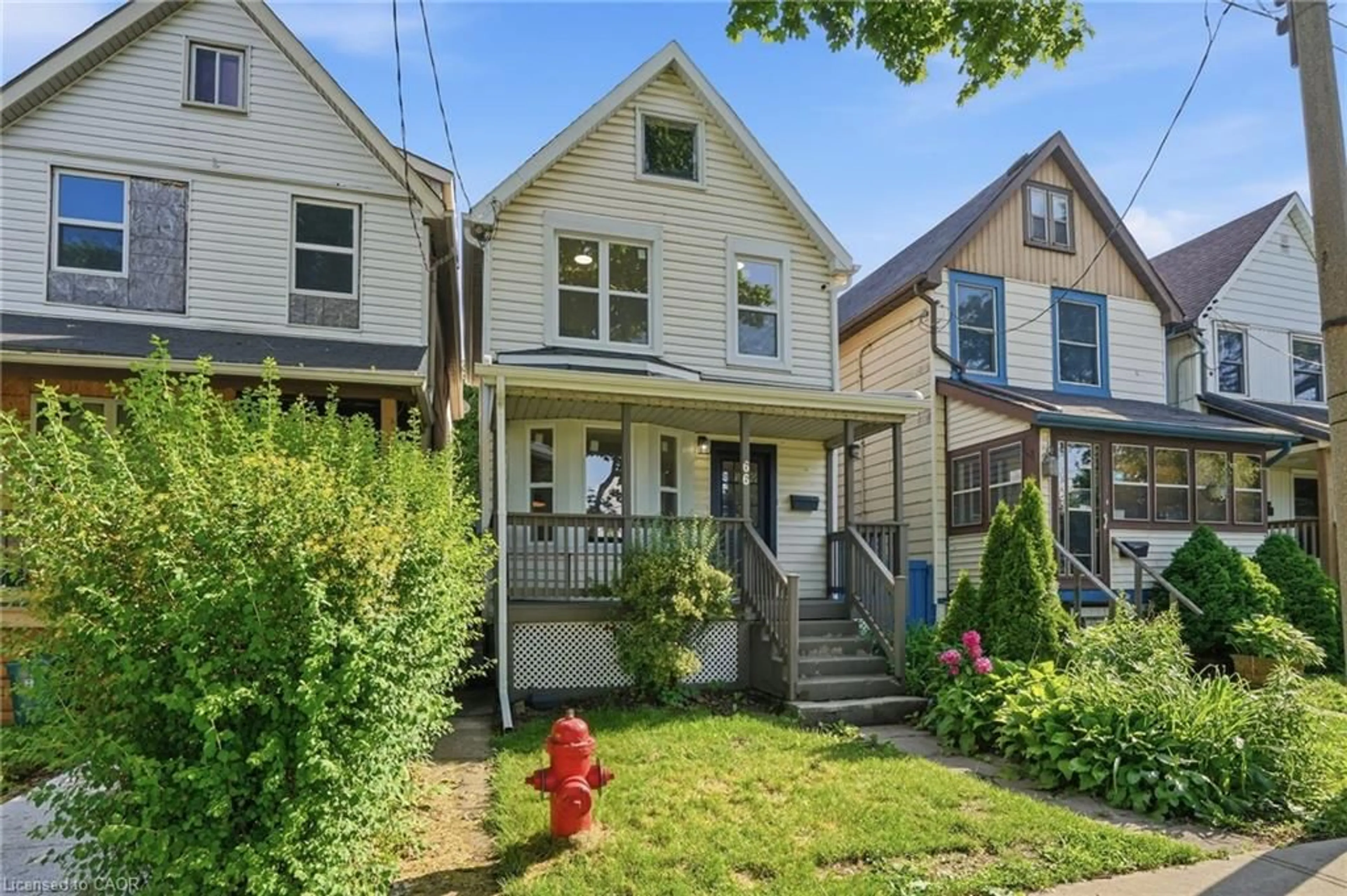 Home with vinyl exterior material, street for 66 Mars Ave, Hamilton Ontario L8L 3V9