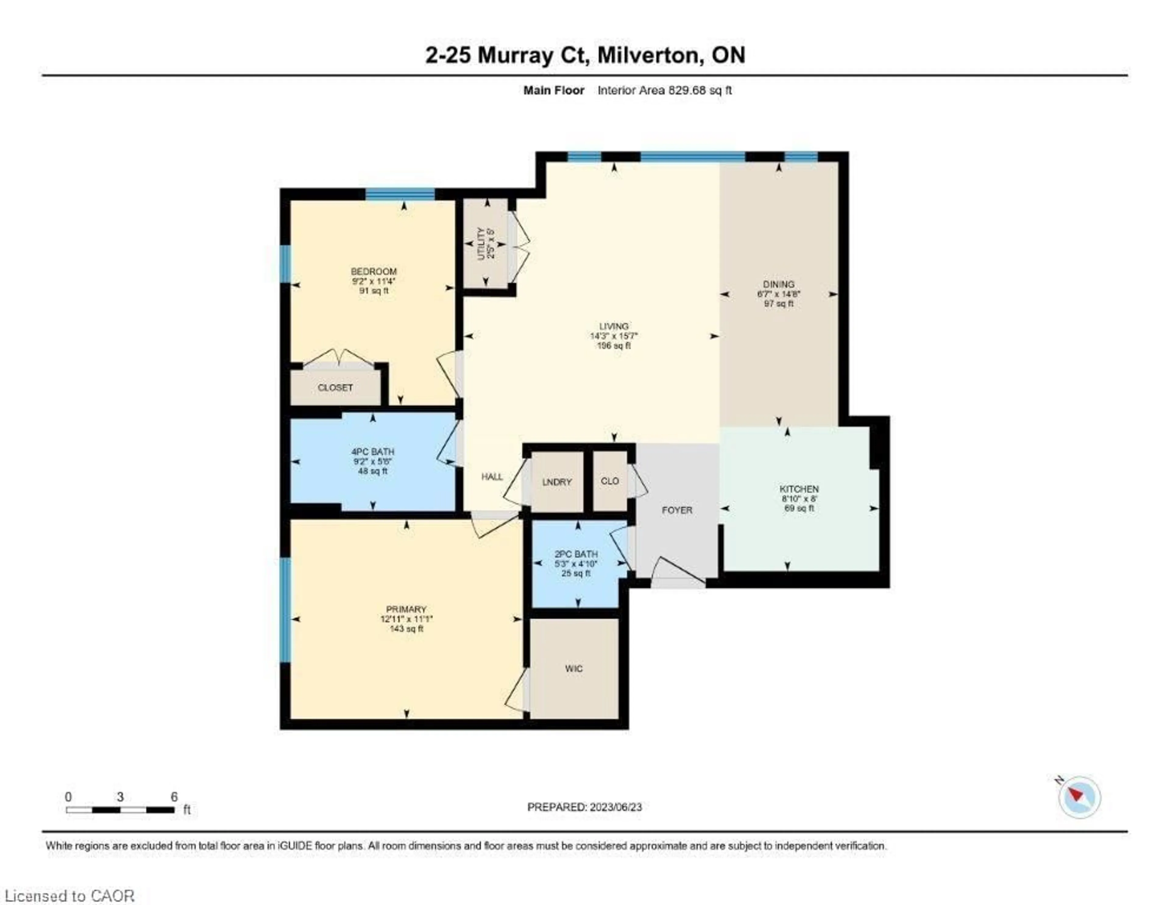 Floor plan for 33 Murray Crt #2, Milverton Ontario N0K 1M0