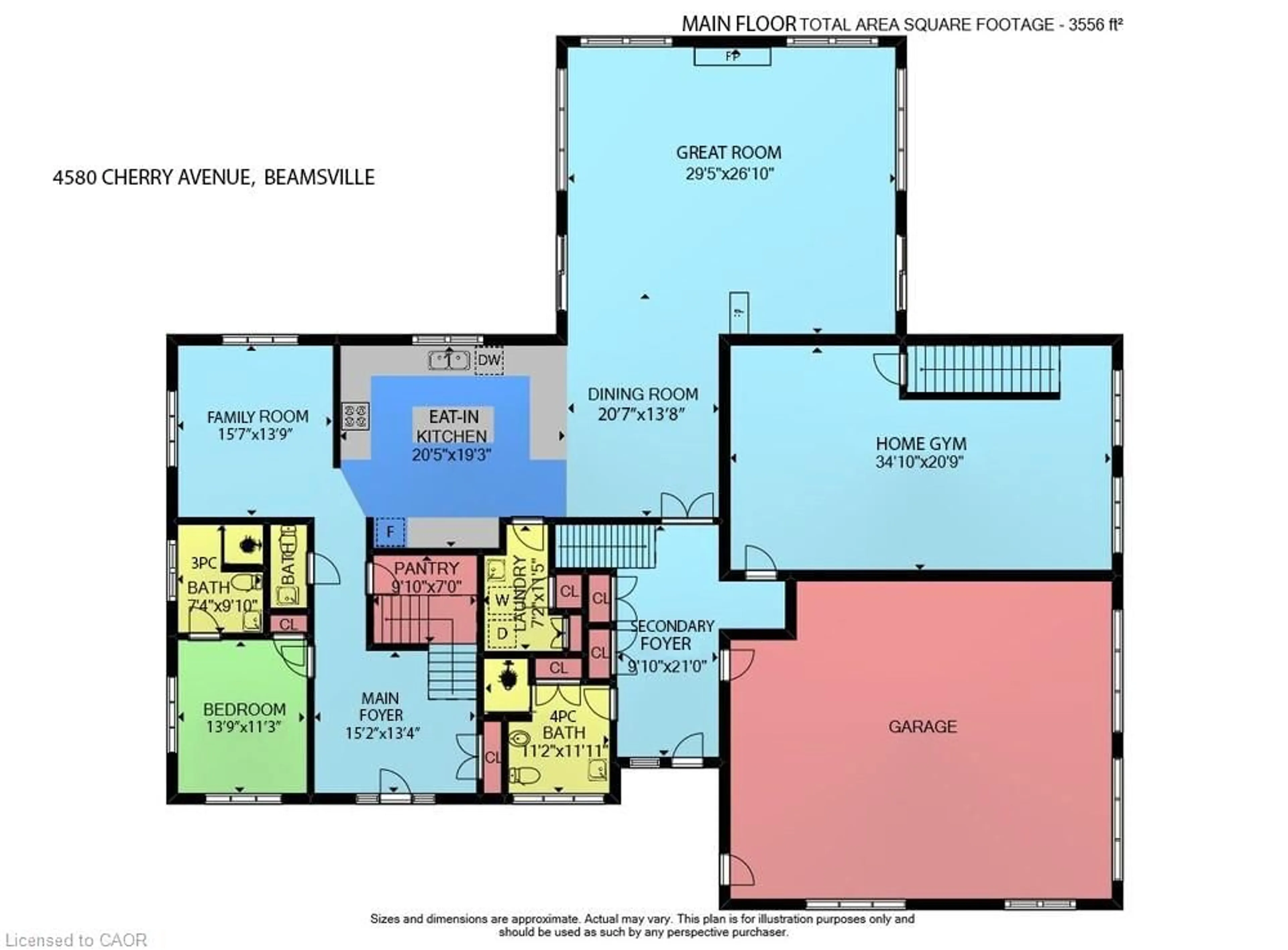 Floor plan for 4580 Cherry Ave, Beamsville Ontario L3J 1A3