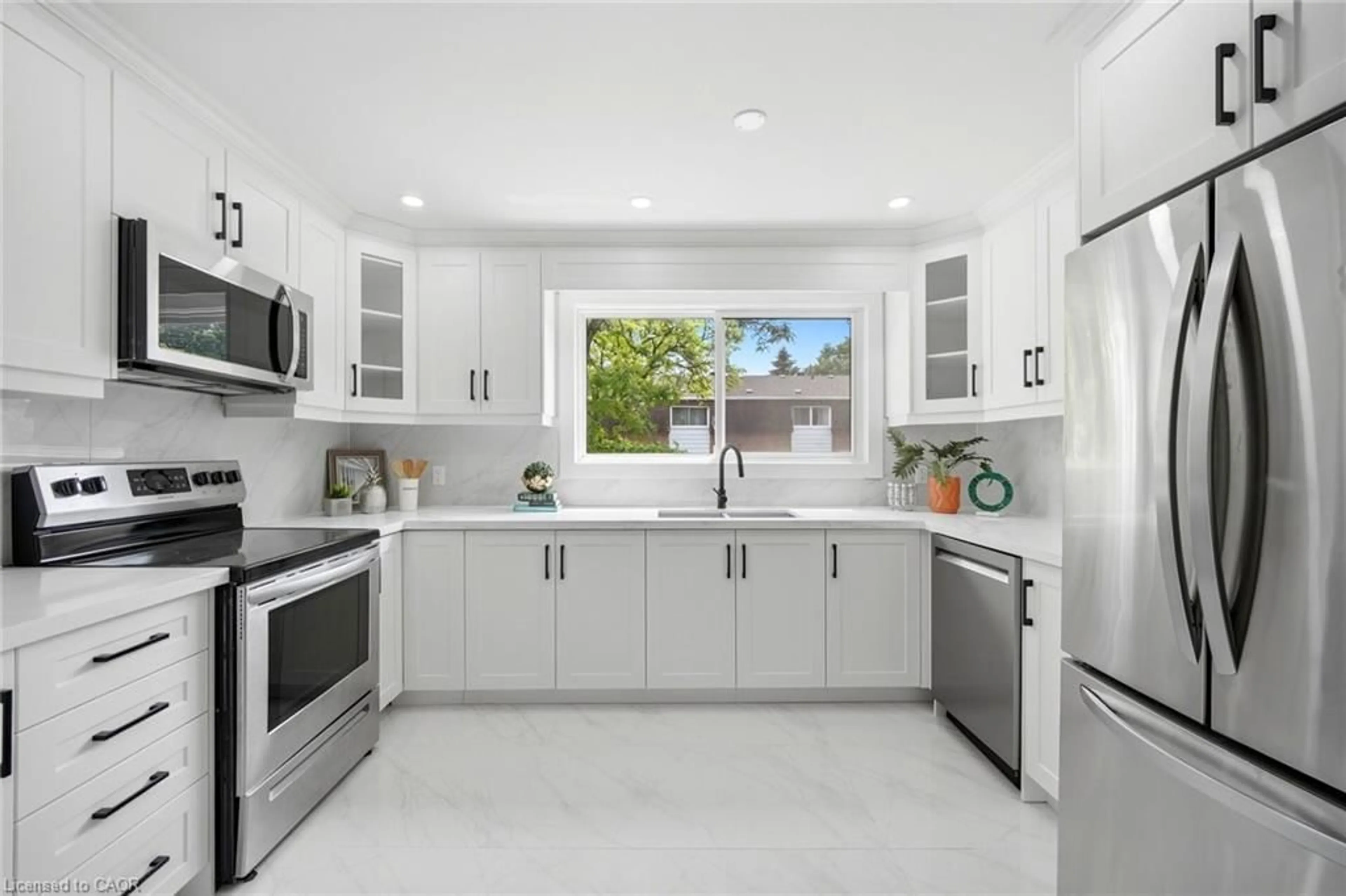Contemporary kitchen, ceramic/tile floor for 121 Centennial Rd #21, Toronto Ontario M1C 1Z7