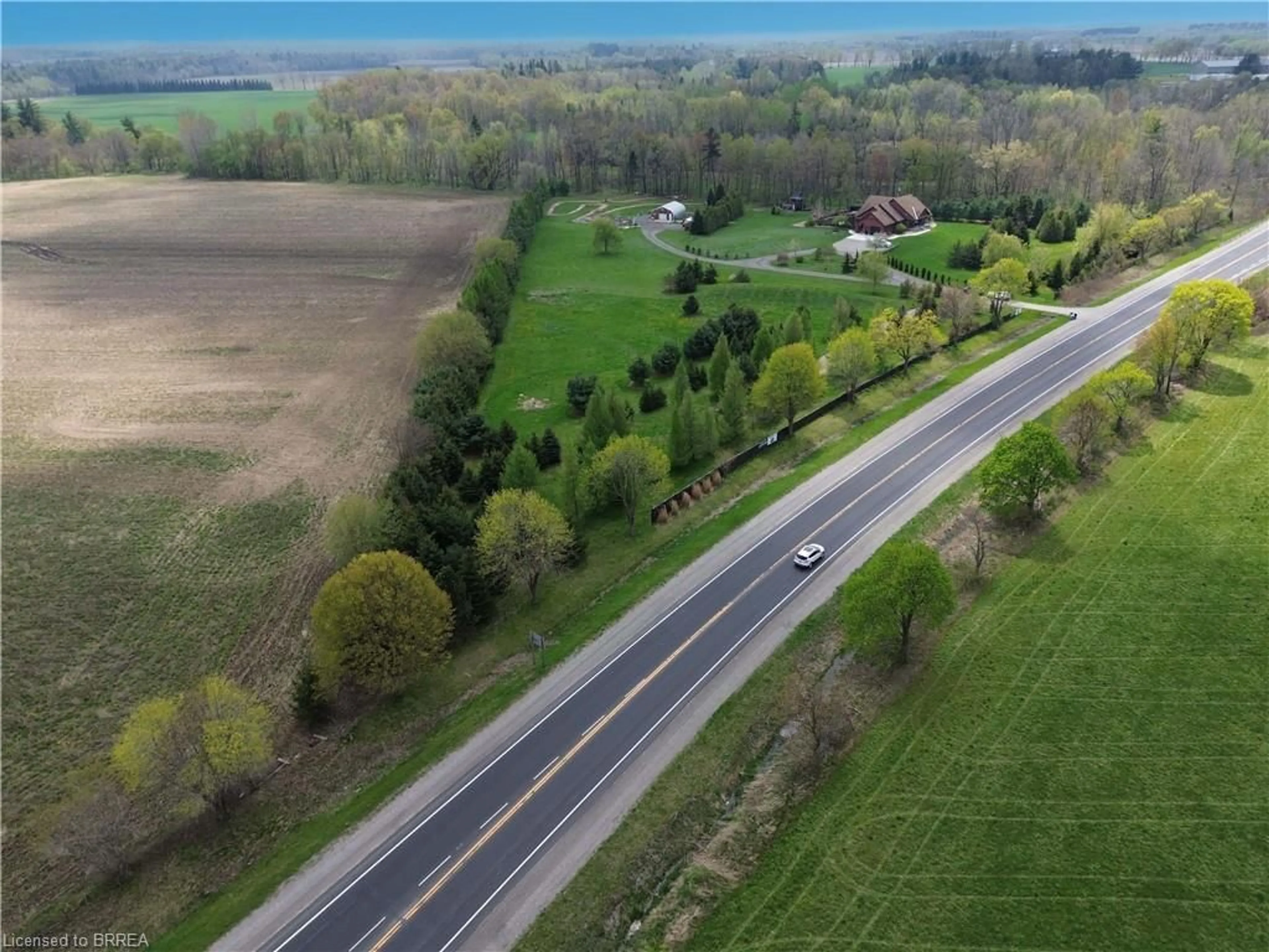 A pic from outside/outdoor area/front of a property/back of a property/a pic from drone, street for 38A Highway 24, Scotland Ontario N0E 1R0