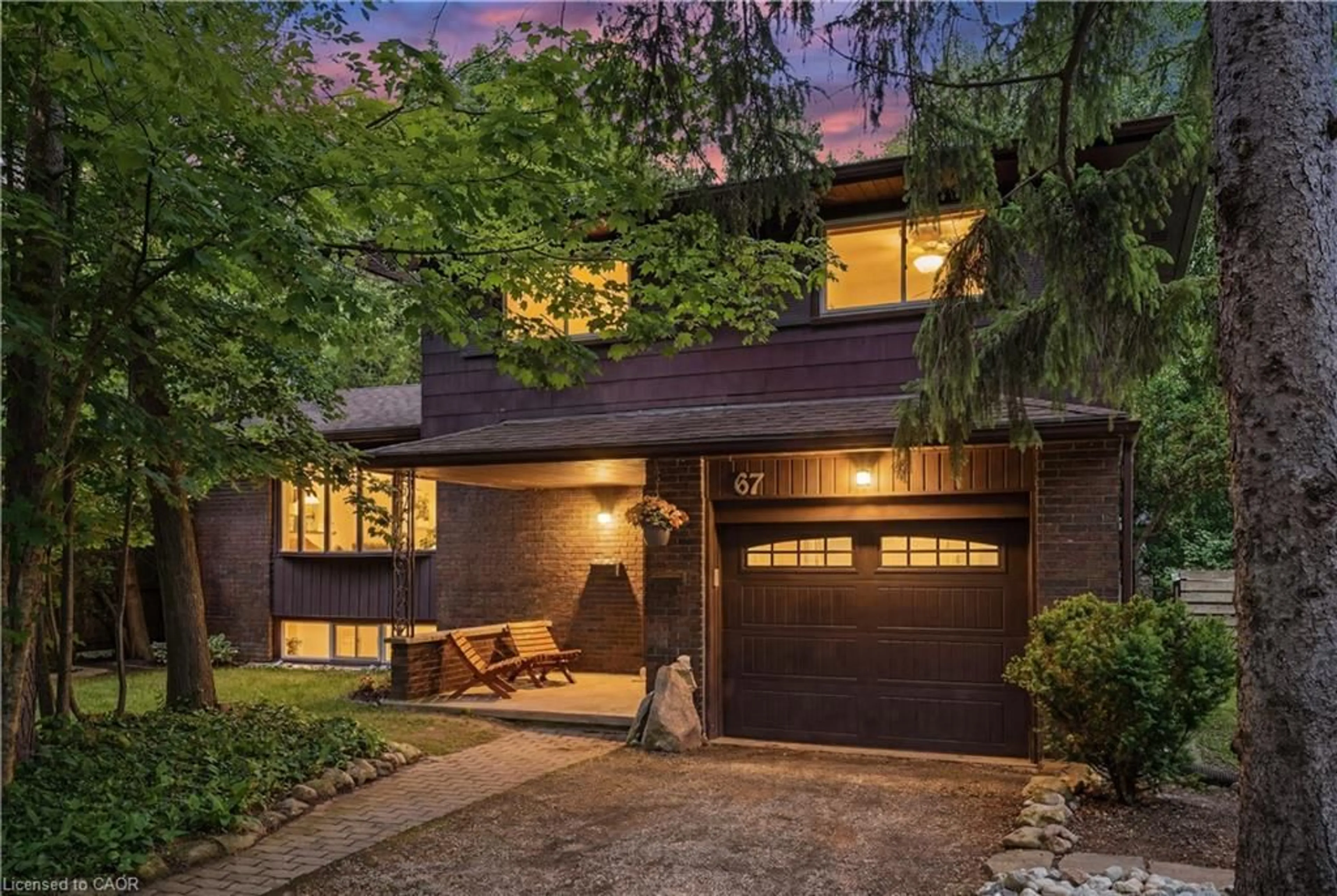 Home with brick exterior material, street for 67 Longwood Dr, Waterloo Ontario N2L 4B6