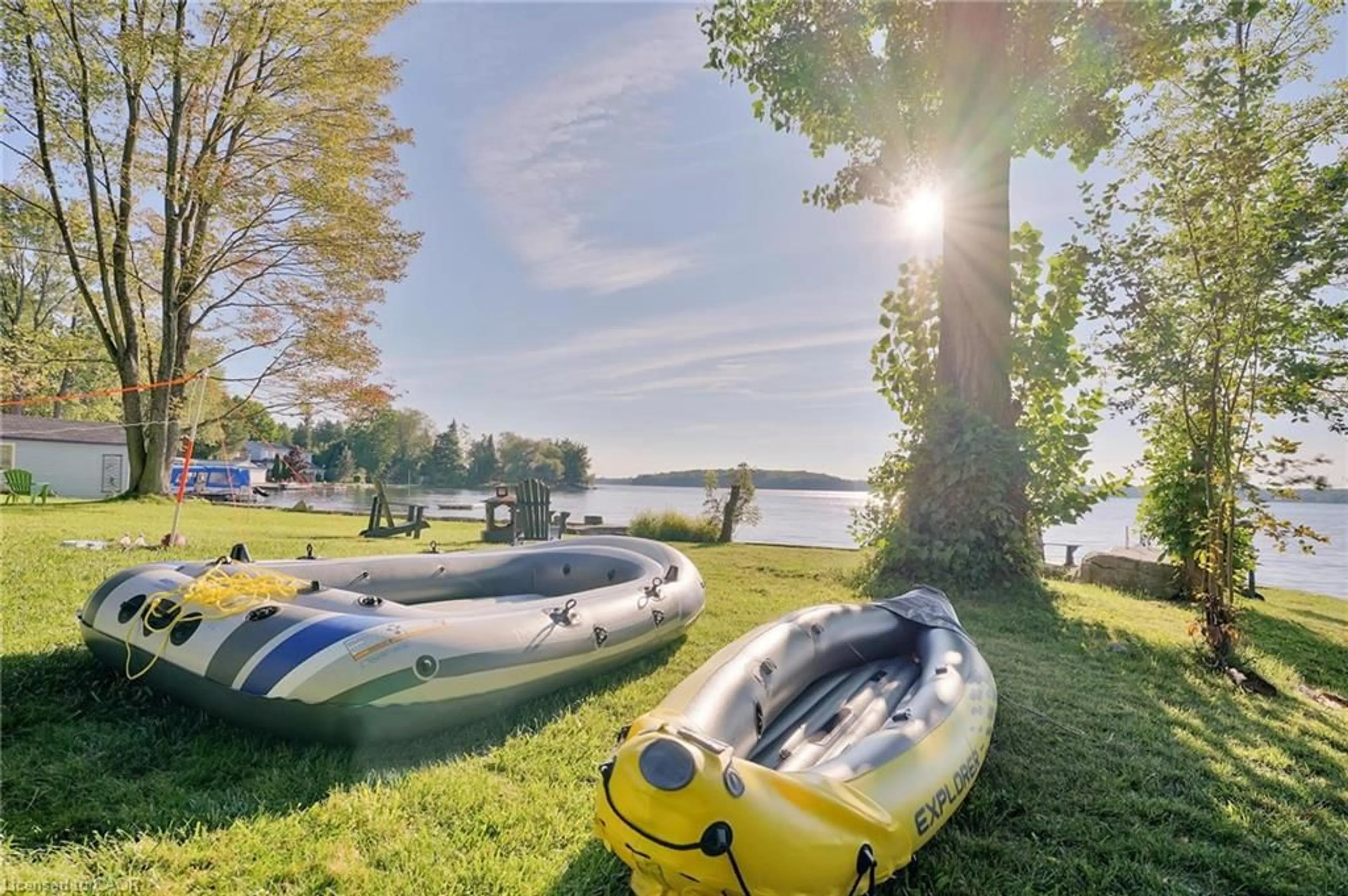 A pic from outside/outdoor area/front of a property/back of a property/a pic from drone, water/lake/river/ocean view for 2454 Fire Route 13, Smith-Ennismore Ontario K0L 2H0