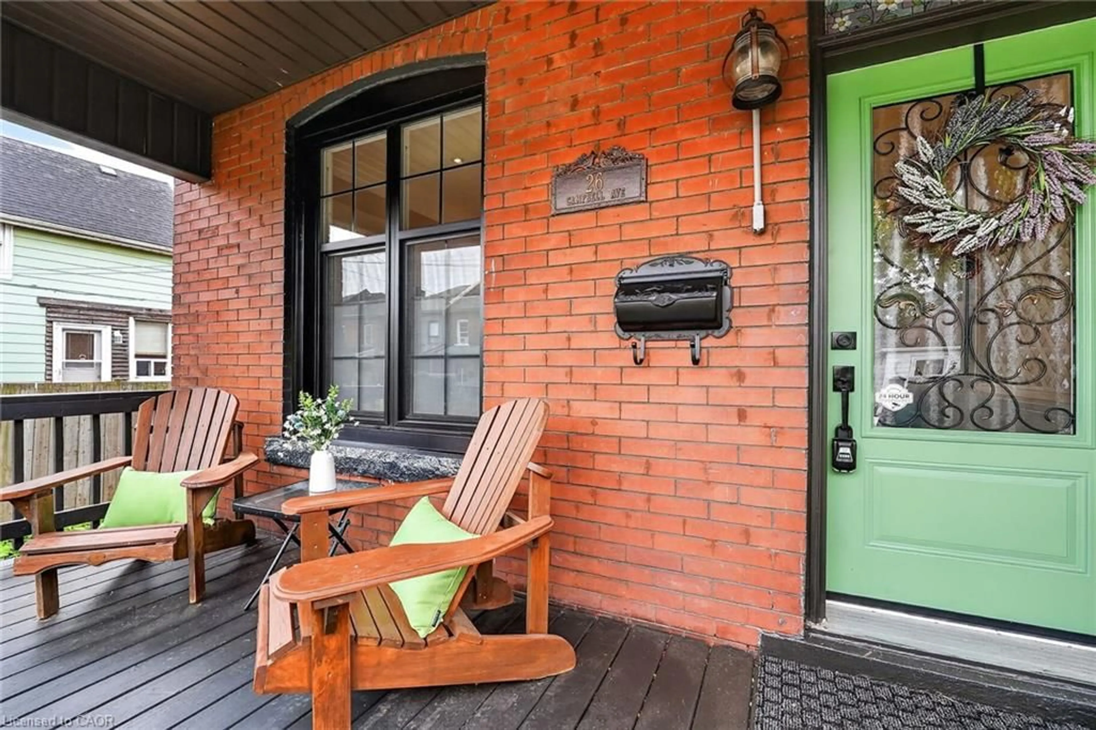 Patio, street for 26 Campbell Ave, Hamilton Ontario L8L 2N1