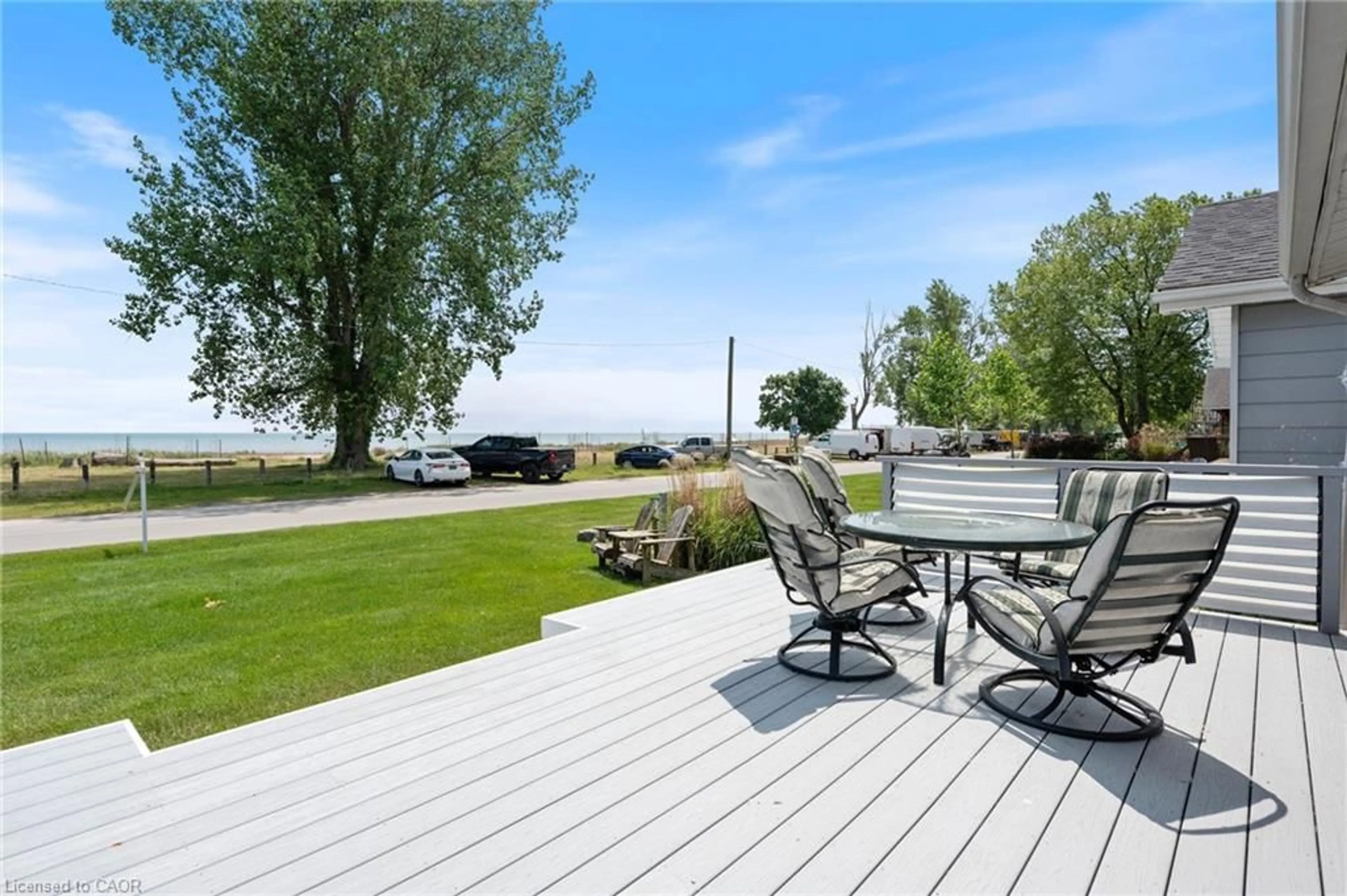 Patio, water/lake/river/ocean view for 109 Ordnance Ave, Turkey Point Ontario N0E 1T0