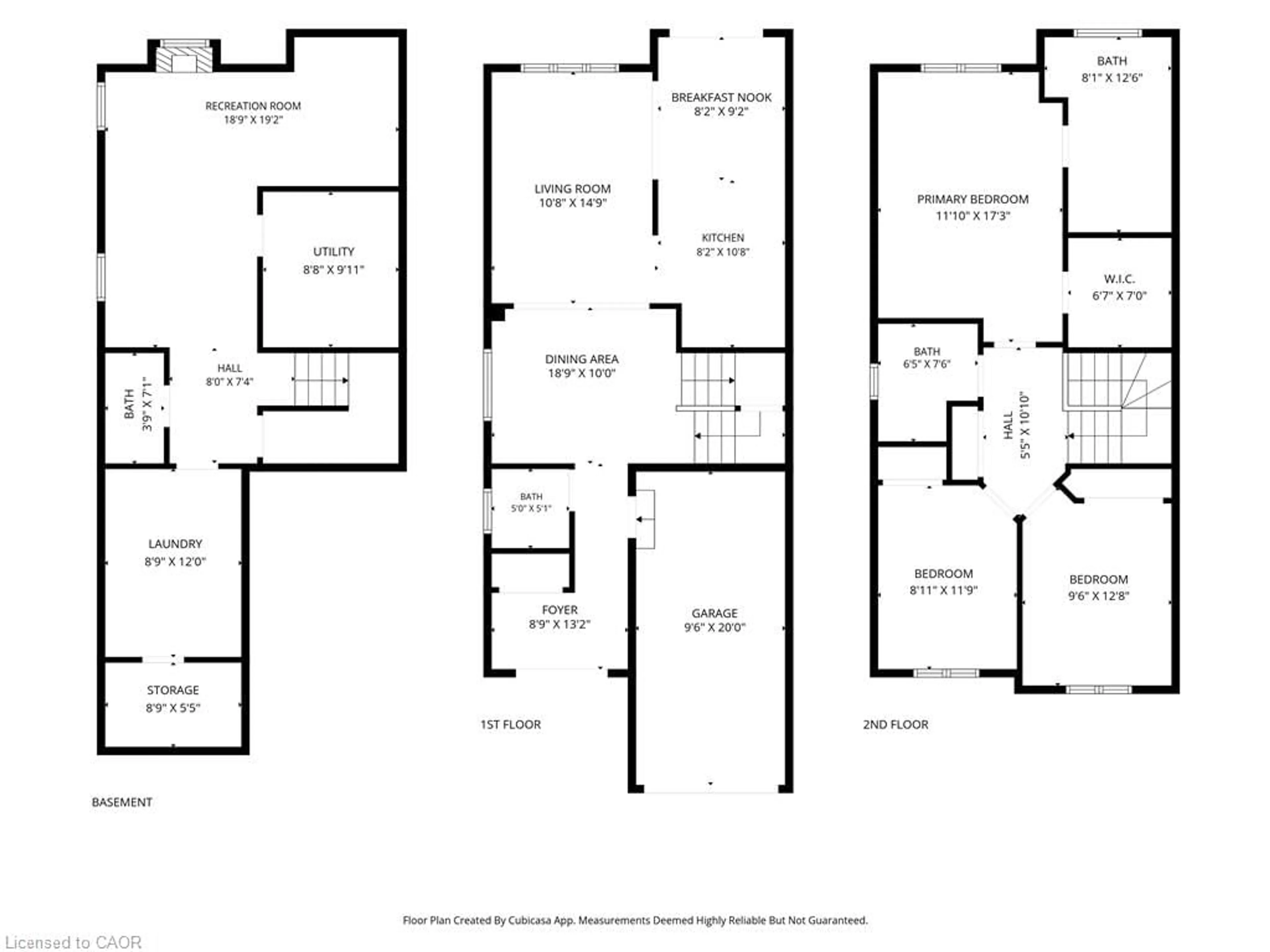 Floor plan for 82 Summerberry Way, Hamilton Ontario L9B 0G1