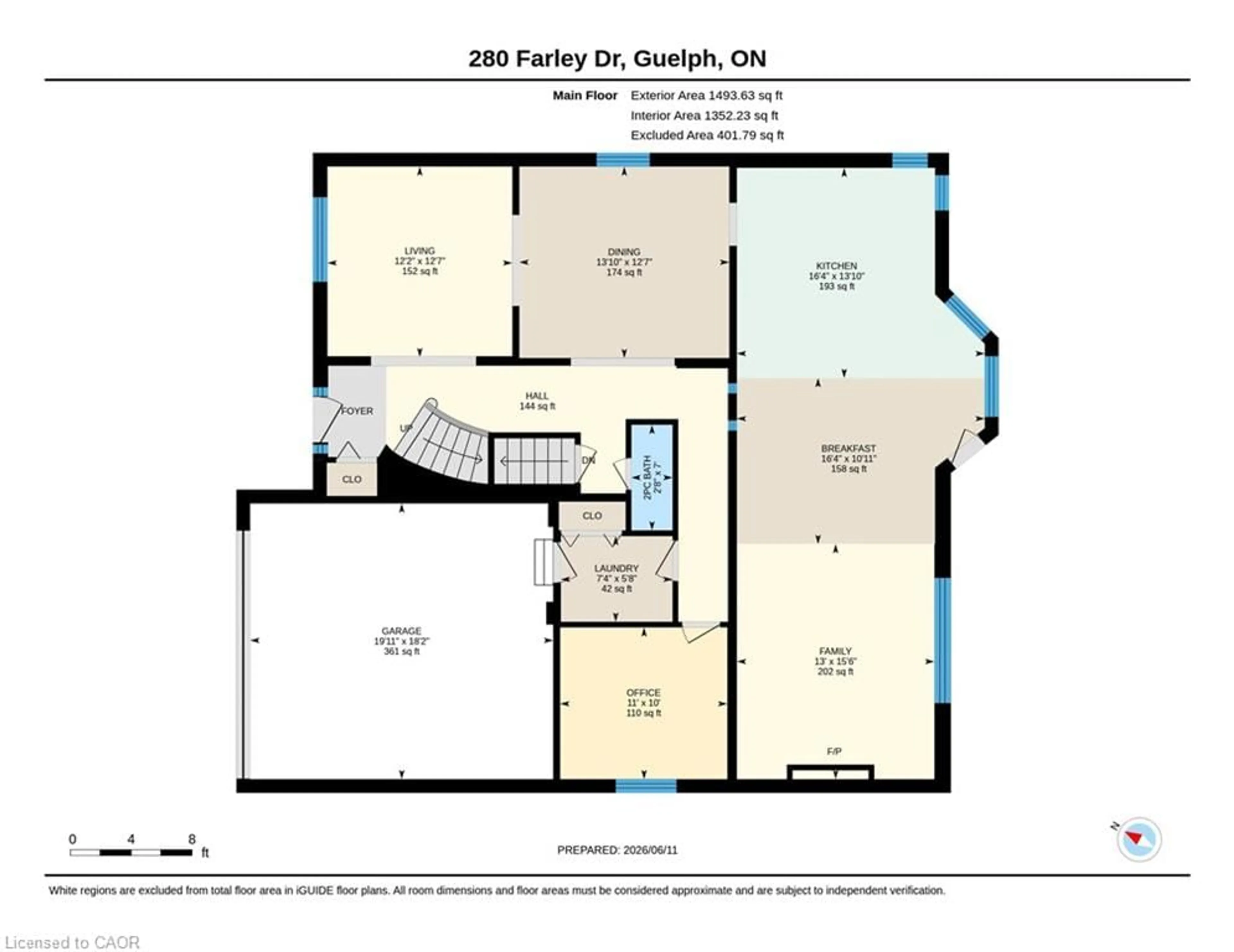 Floor plan for 280 Farley Dr, Guelph Ontario N1L 1N6