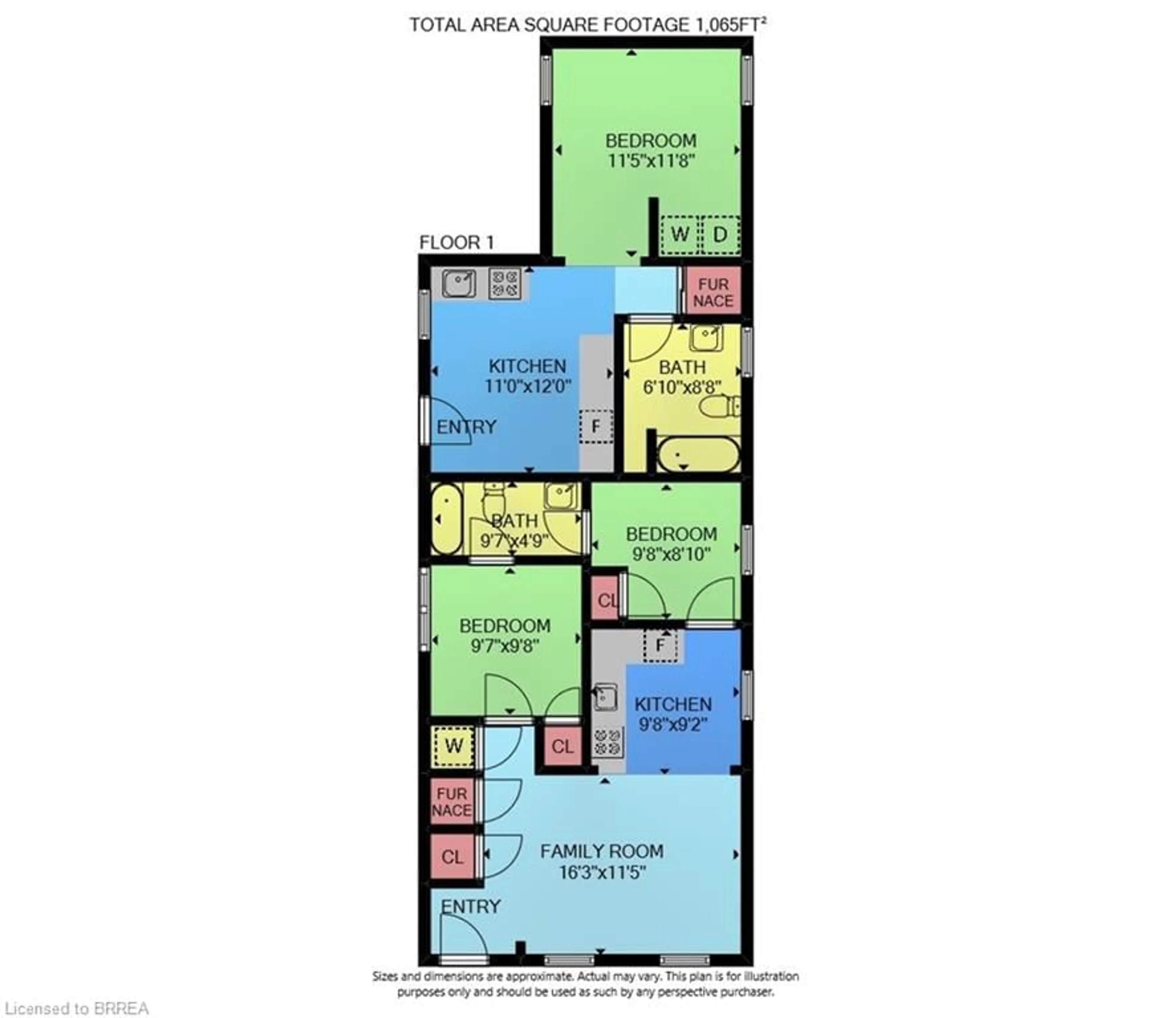 Floor plan for 6 Duke St, Brantford Ontario N3T 3T3