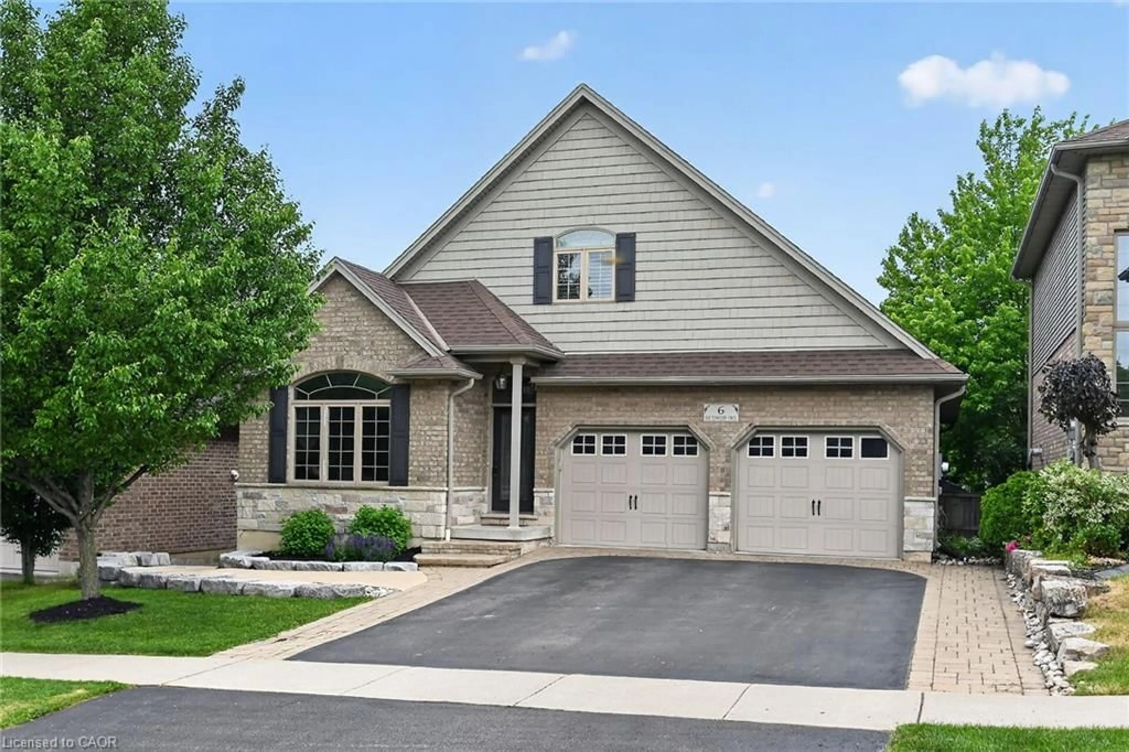 Home with brick exterior material, street for 6 Southwood Cres, Caledonia Ontario N3W 0A7