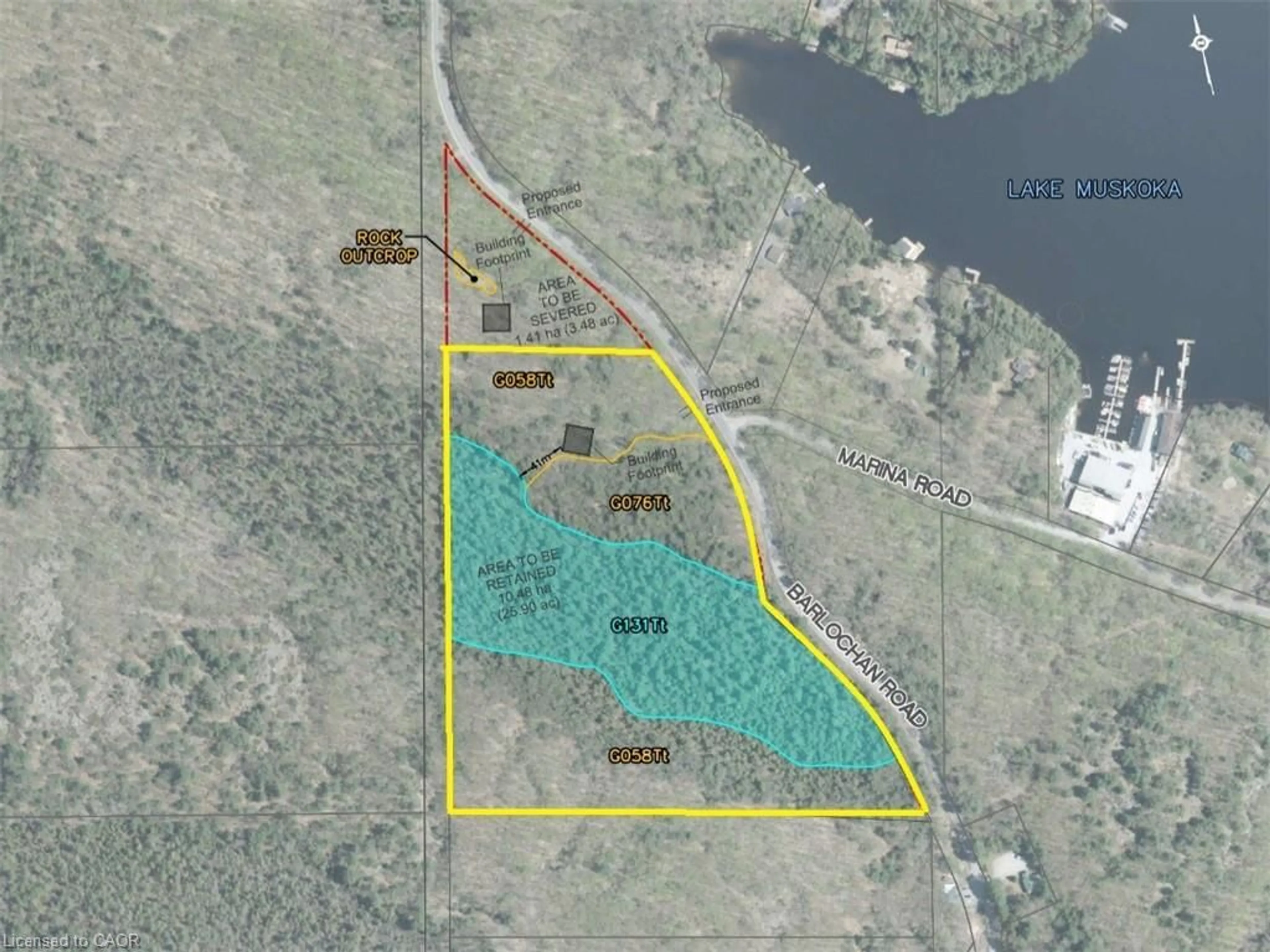 Picture of a map for 1101 Barlochan Rd, Torrance Ontario P0C 1M0