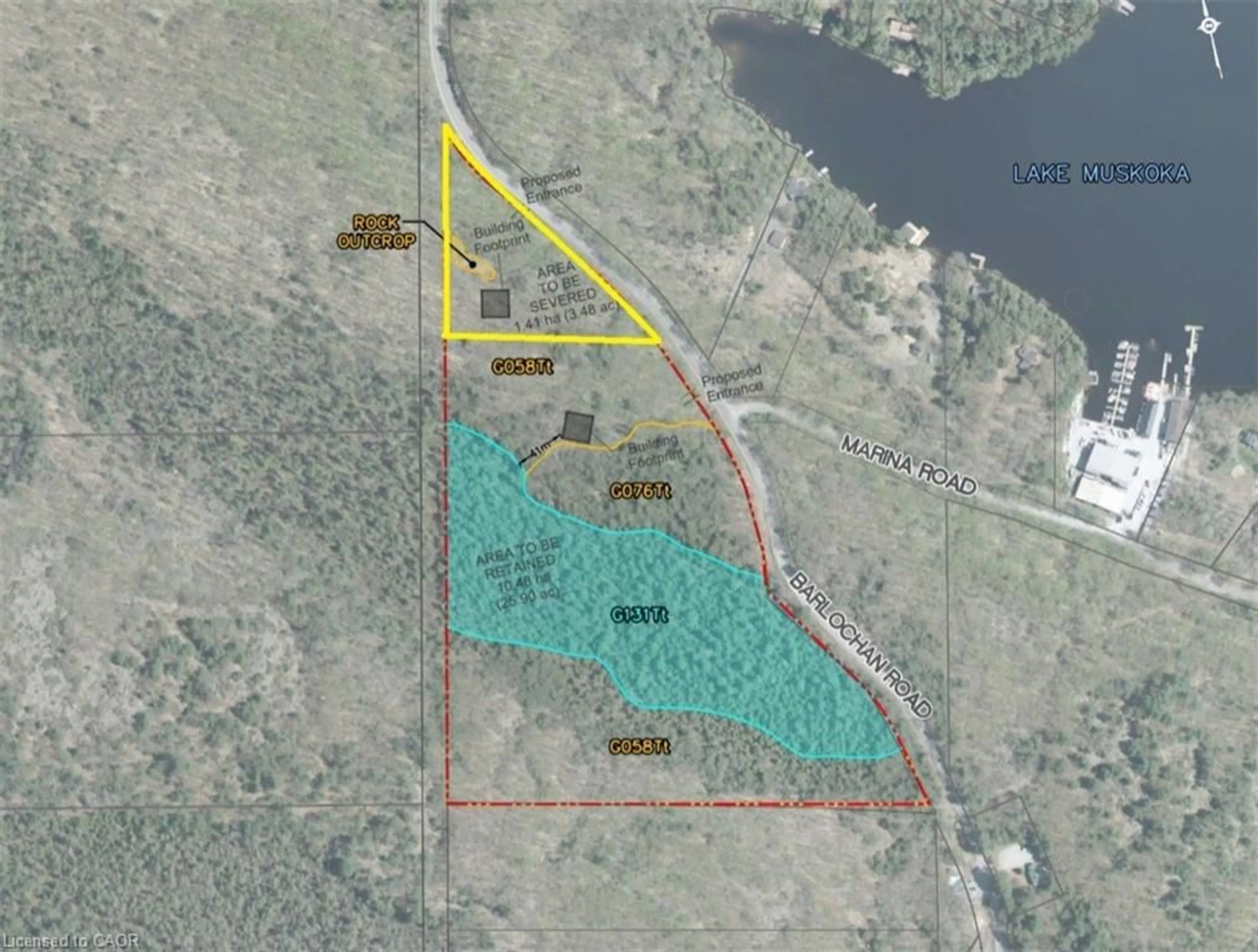 Picture of a map for 1101 Barlochan Rd, Torrance Ontario P0C 1M0