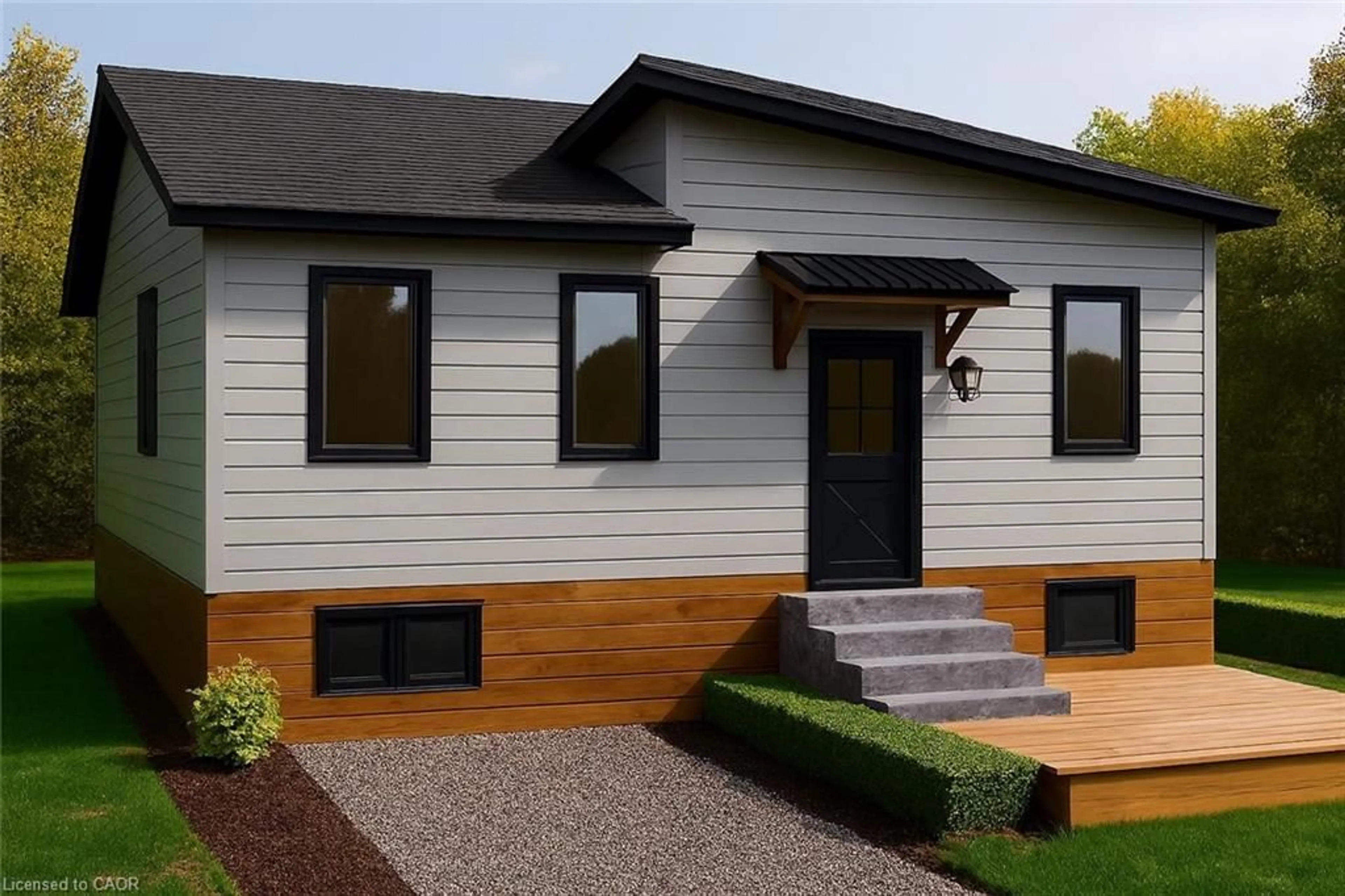 Home with vinyl exterior material, street for 1125 Barlochan Rd, Torrance Ontario P0C 1M0