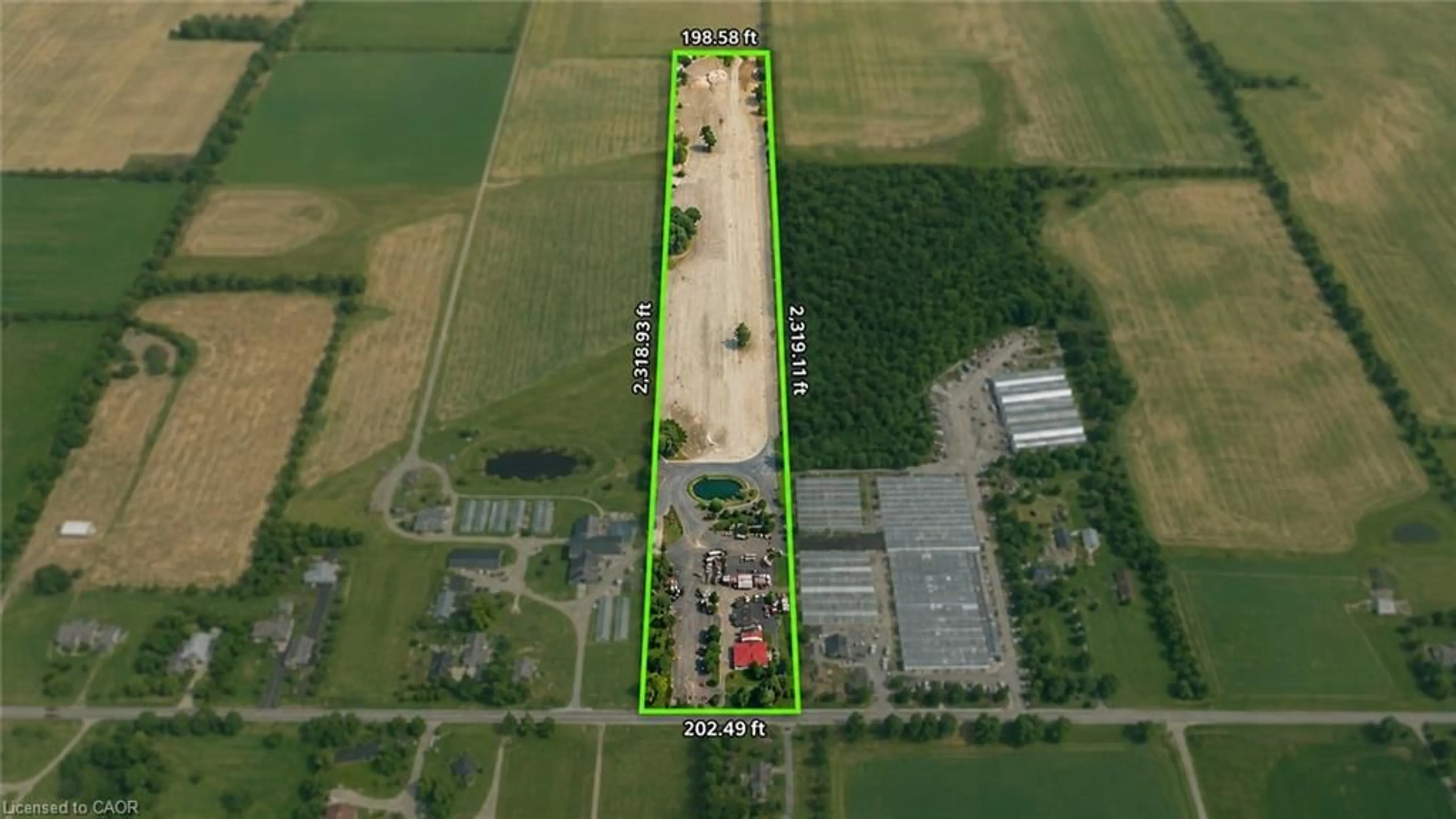 A pic from outside/outdoor area/front of a property/back of a property/a pic from drone, building for 1705 2nd Concession Rd, Hamilton Ontario L0R 1T0