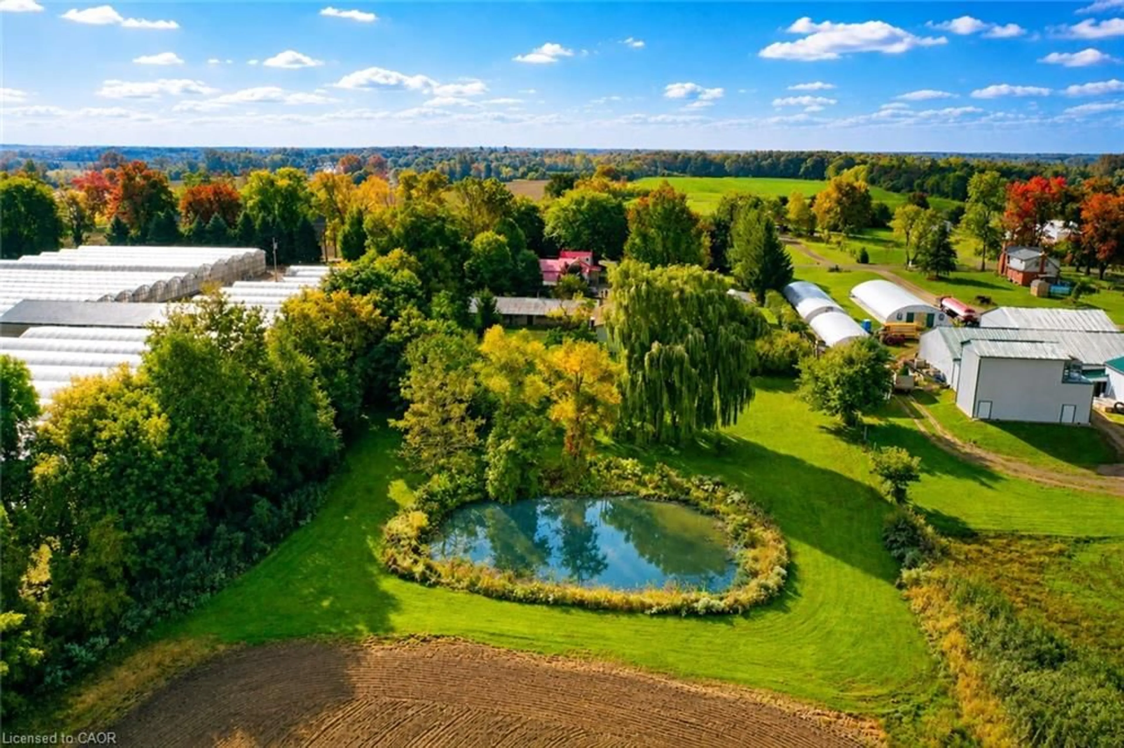 A pic from outside/outdoor area/front of a property/back of a property/a pic from drone, water/lake/river/ocean view for 1705 2nd Concession Rd, Hamilton Ontario L0R 1T0