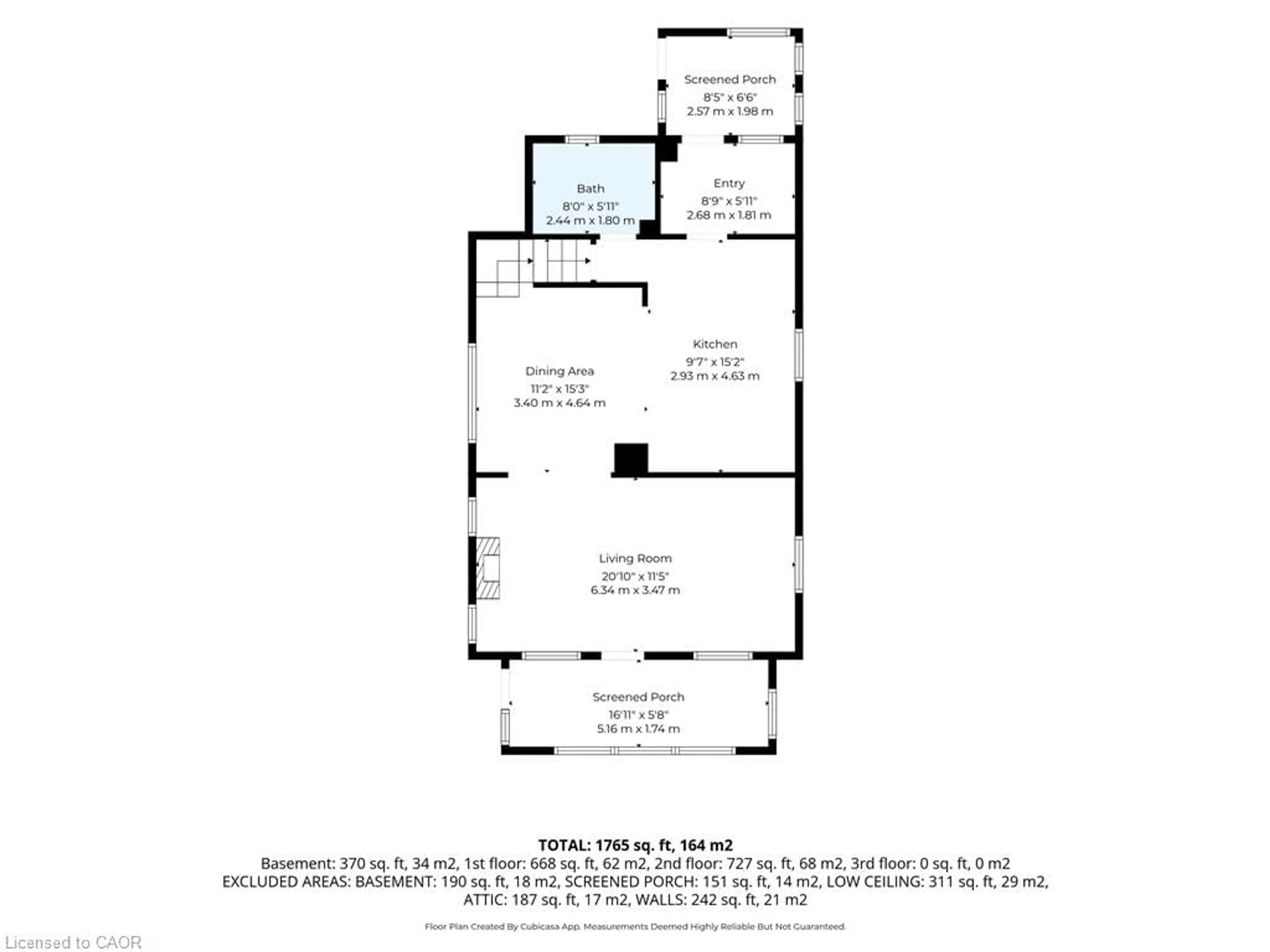 Floor plan for 458 Davis St, Port Colborne Ontario L3K 1Z8