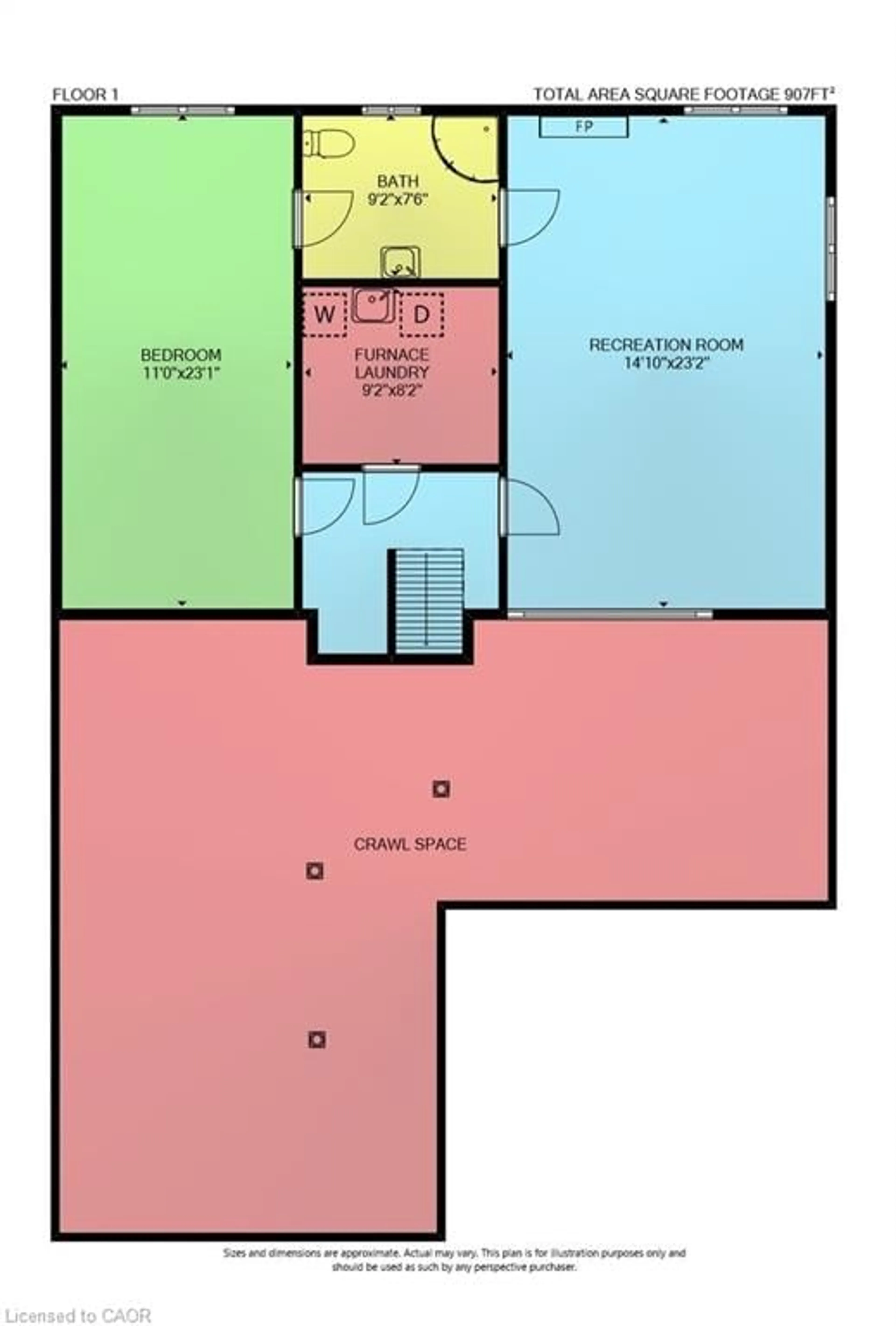 Floor plan for 25 Inverness Ave, Hamilton Ontario L9C 1A1