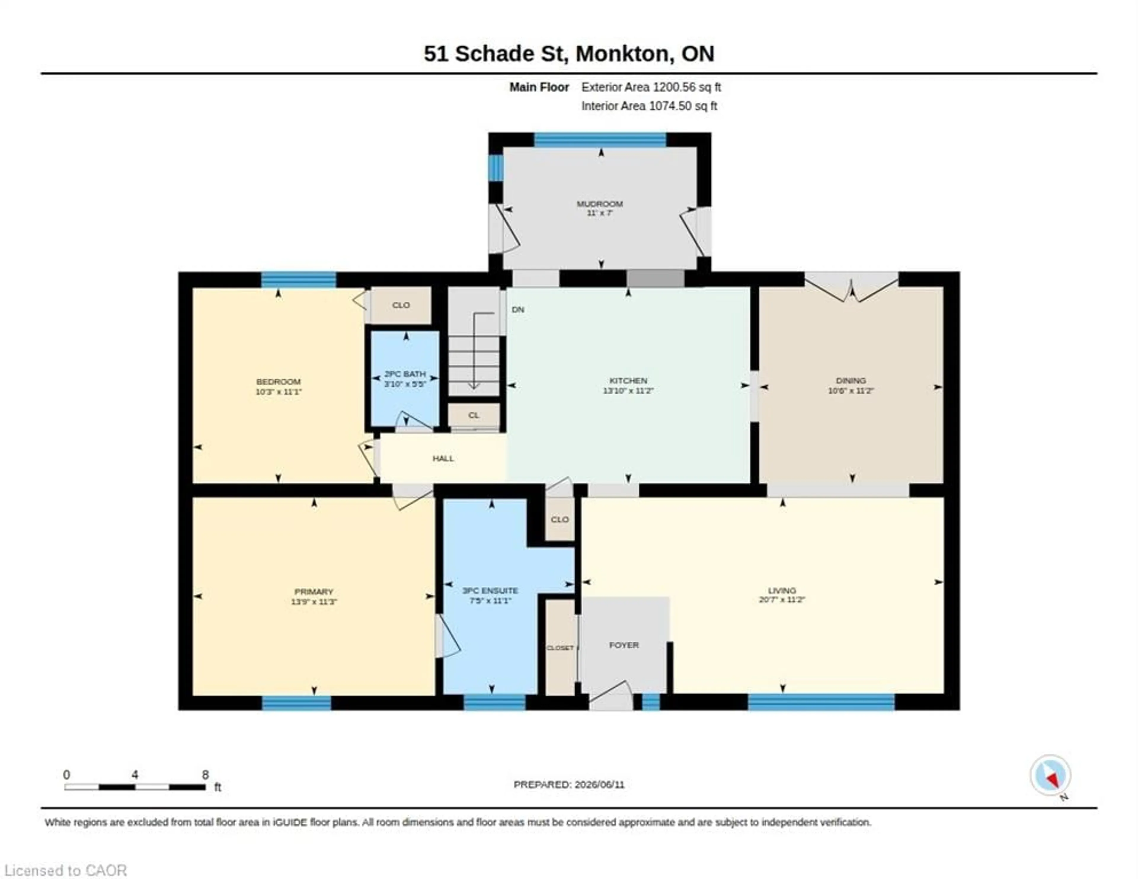 Floor plan for 51 Schade St, Monkton Ontario N0K 1P0