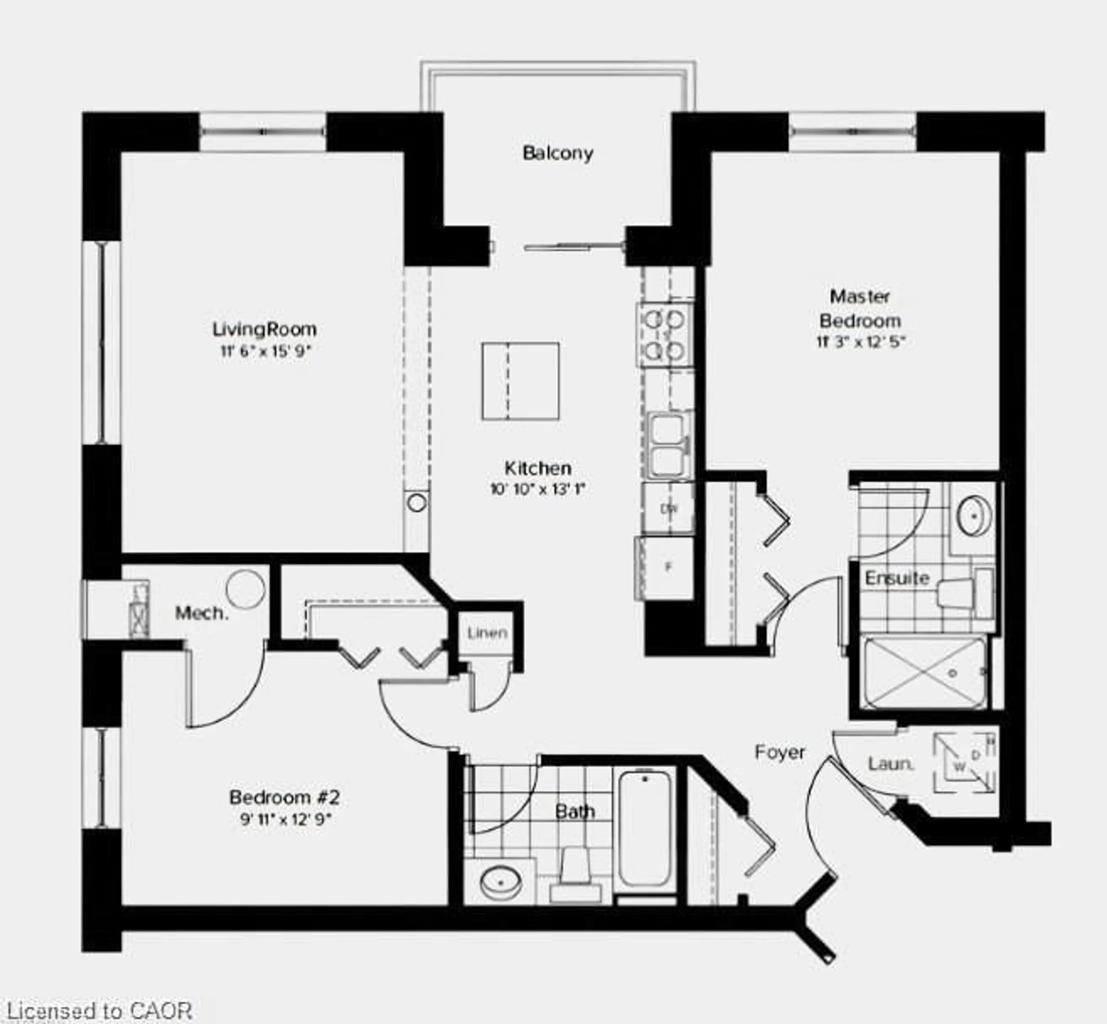 Floor plan for 776 Laurelwood Dr #302, Waterloo Ontario N2V 0A8