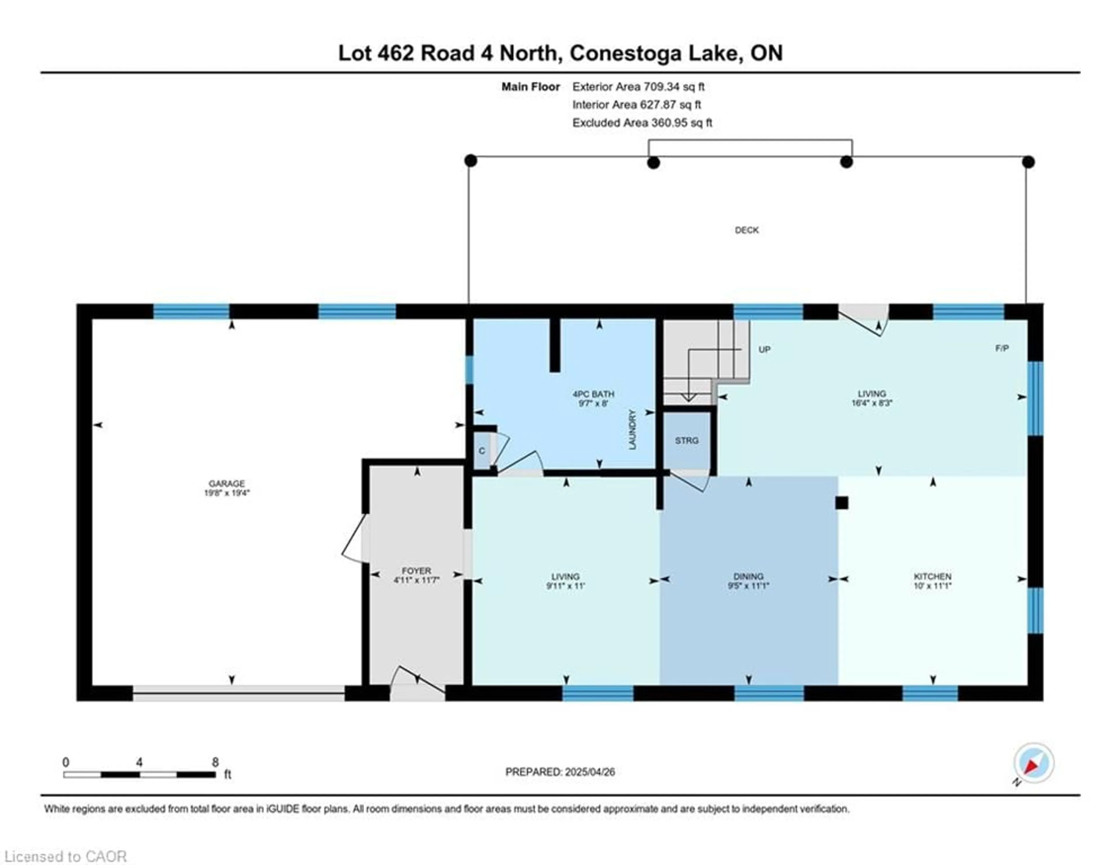 Floor plan for LOT 462 Road 4, Conestogo Lake Ontario N0G 1P0