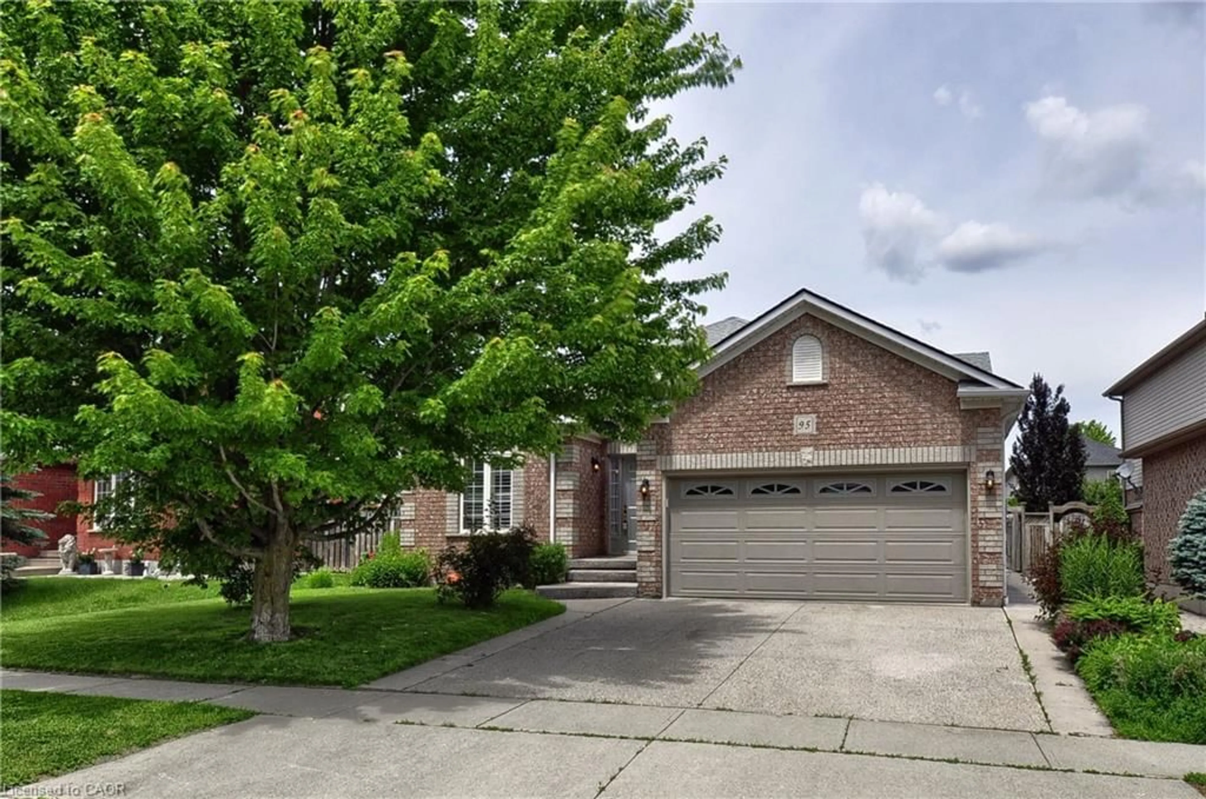 Home with brick exterior material, street for 95 Drinkwater Dr, Cambridge Ontario N1P 1G5